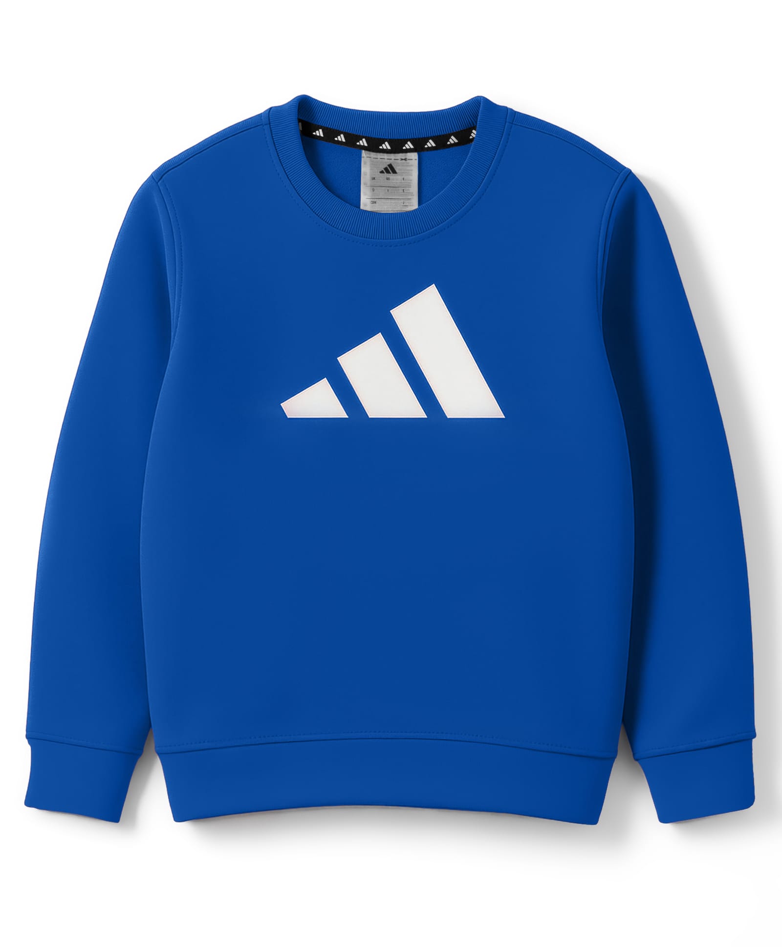 ADIDAS KIDS Cotton Knit Full Sleeves Sweatshirts With Brand Logo Print - Blue-picture-23