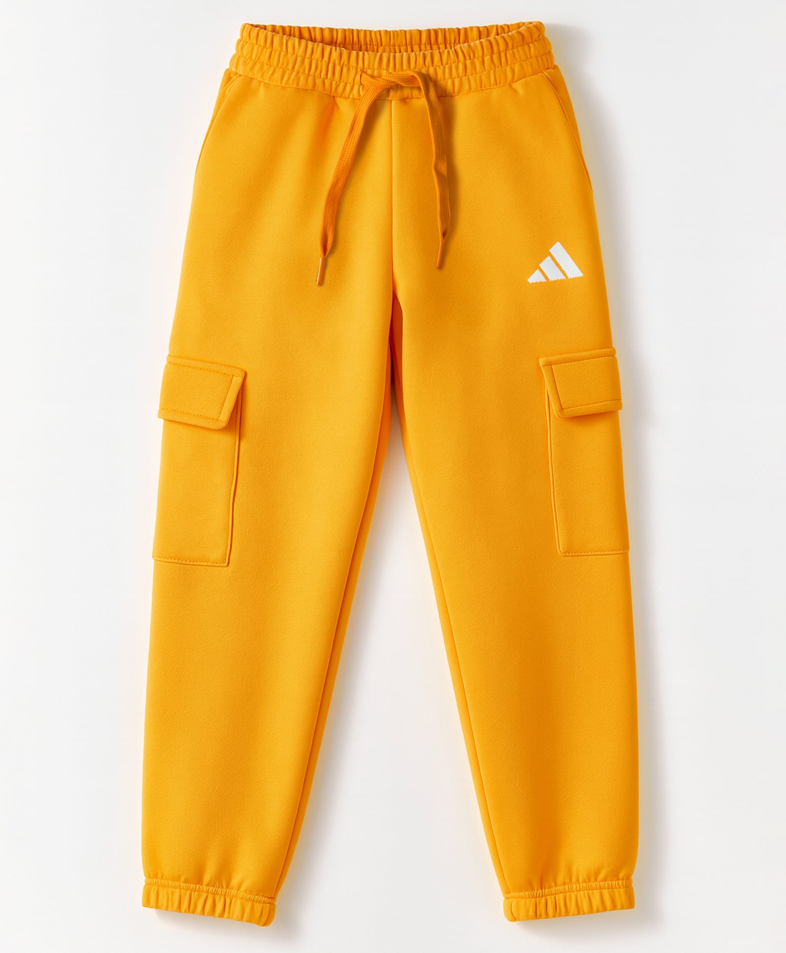 ADIDAS KIDS Cotton Knit Full Length Track Pants With Brand Logo Print - Yellow-picture-14