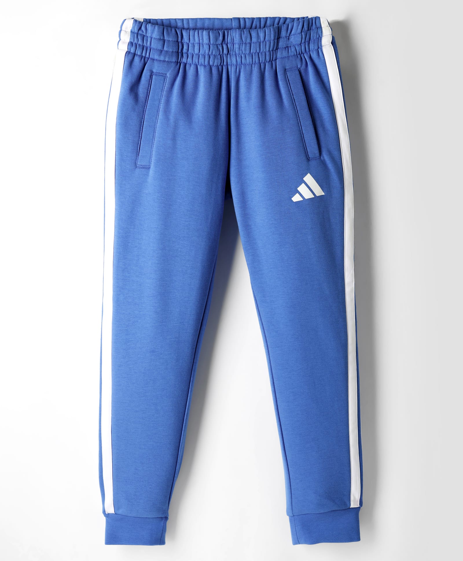 Adidas Kids Cotton Knit Full Length Solid Track Pant - Blue-image-47