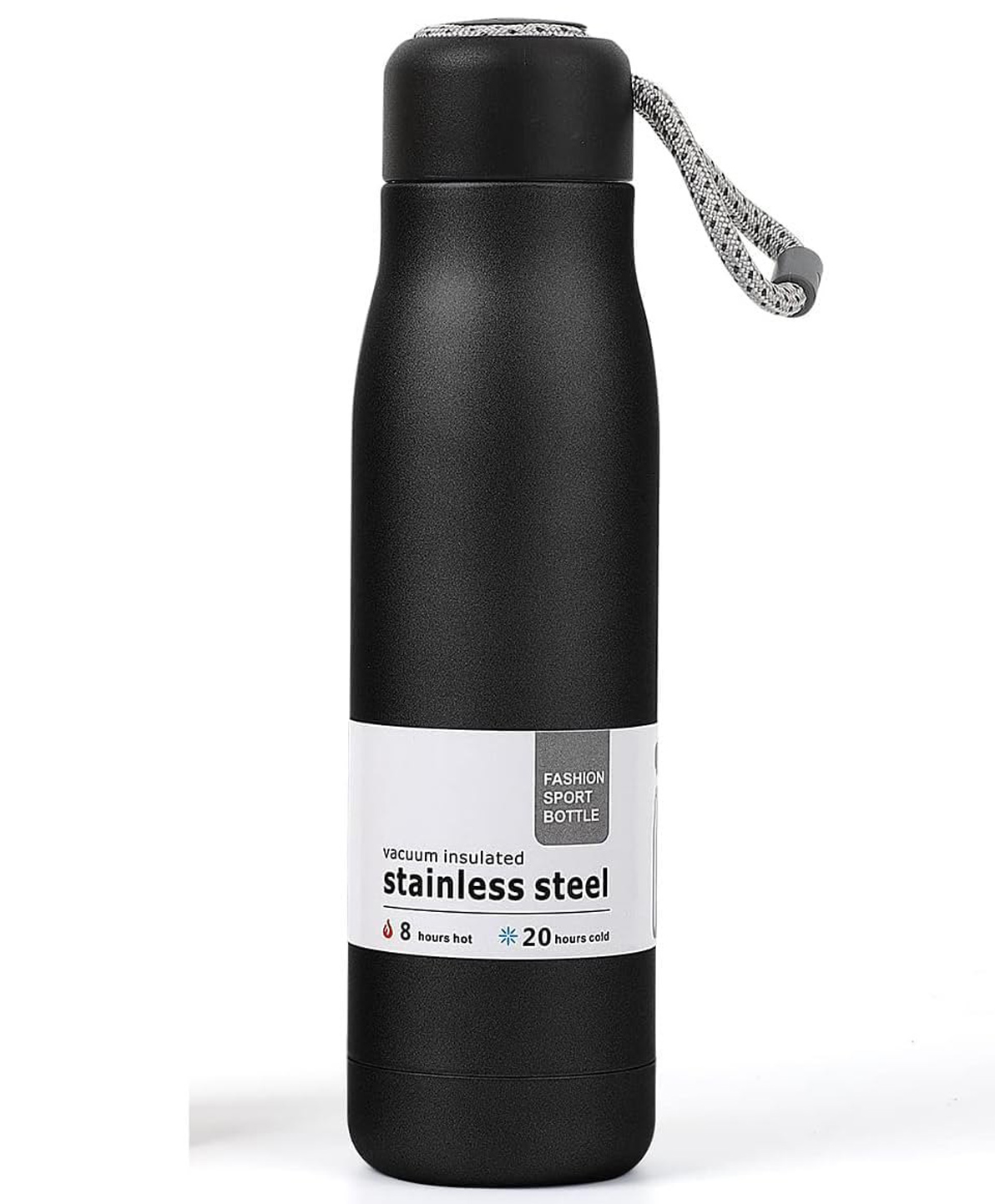 New Pinch Inner & Outer Steel with Pu Insulation Drink Water Bottle 550 ml, Leak-Proof Double Walled Vacuum Insulated - Bpa Free, 30 Hr Cold & 10 Hr Hot, Suitable for Traveling & Home (Black)-image-17