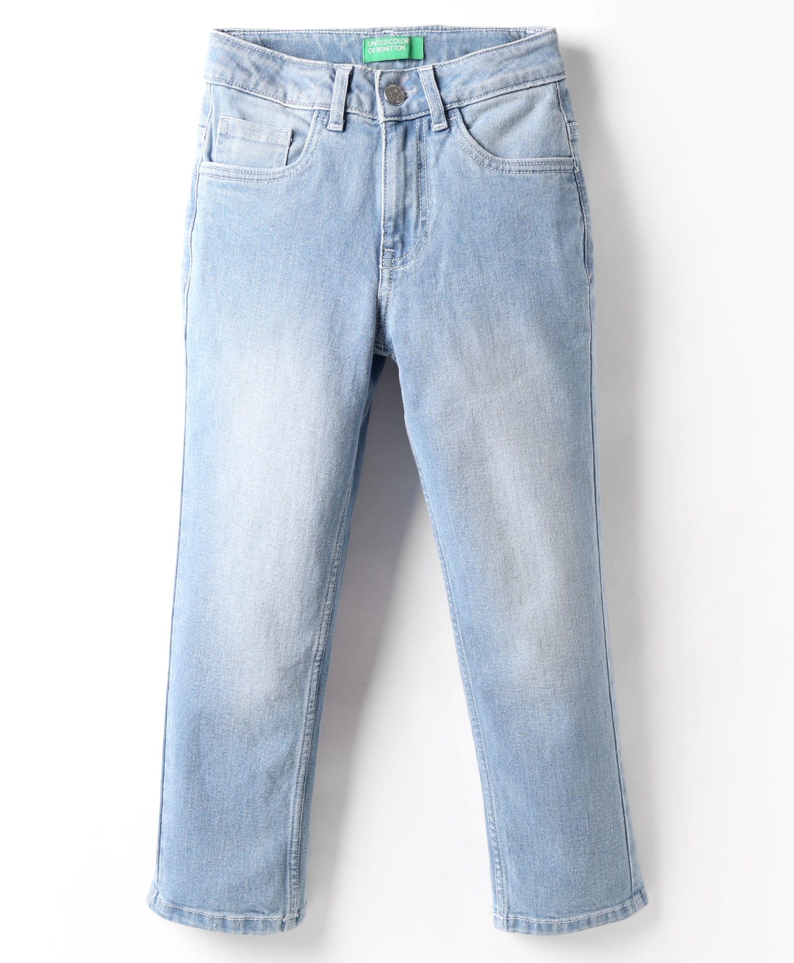 UCB Woven Full Length Solid Denim Jeans - Light Blue-picture-17