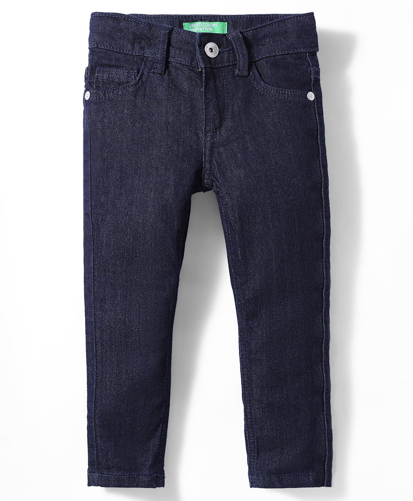 UCB Cotton Woven Full Length Solid Colour Denim Jeans - Navy Blue-picture-12
