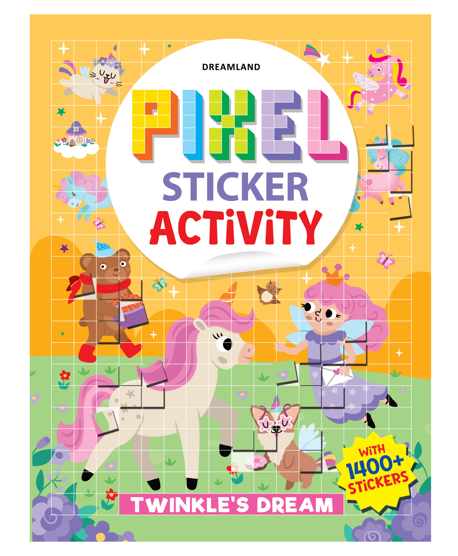 Pixel Sticker Activity Book: Twinkle's Dream Over 1,400 Stickers for Kids Age 4+ | Magical Pixel Art Scenes, Sticker Puzzles, Paperback - English-image-42