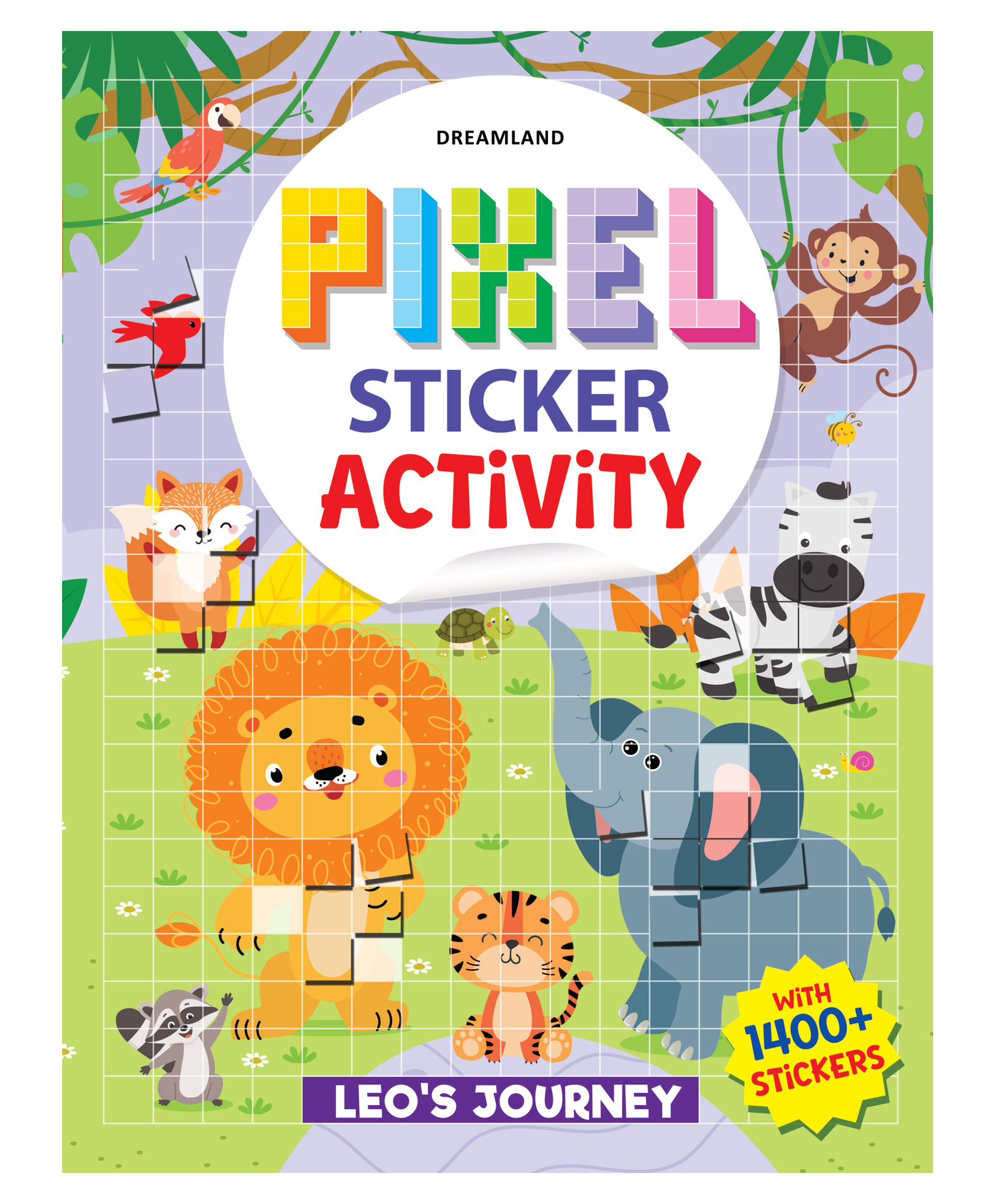 Pixel Sticker Activity Book: Leo's Journey Over 1,400 Stickers for Kids Age 4+ | Adventure-Themed Pixel Art, Sticker Puzzles, Paperback - English-image-36