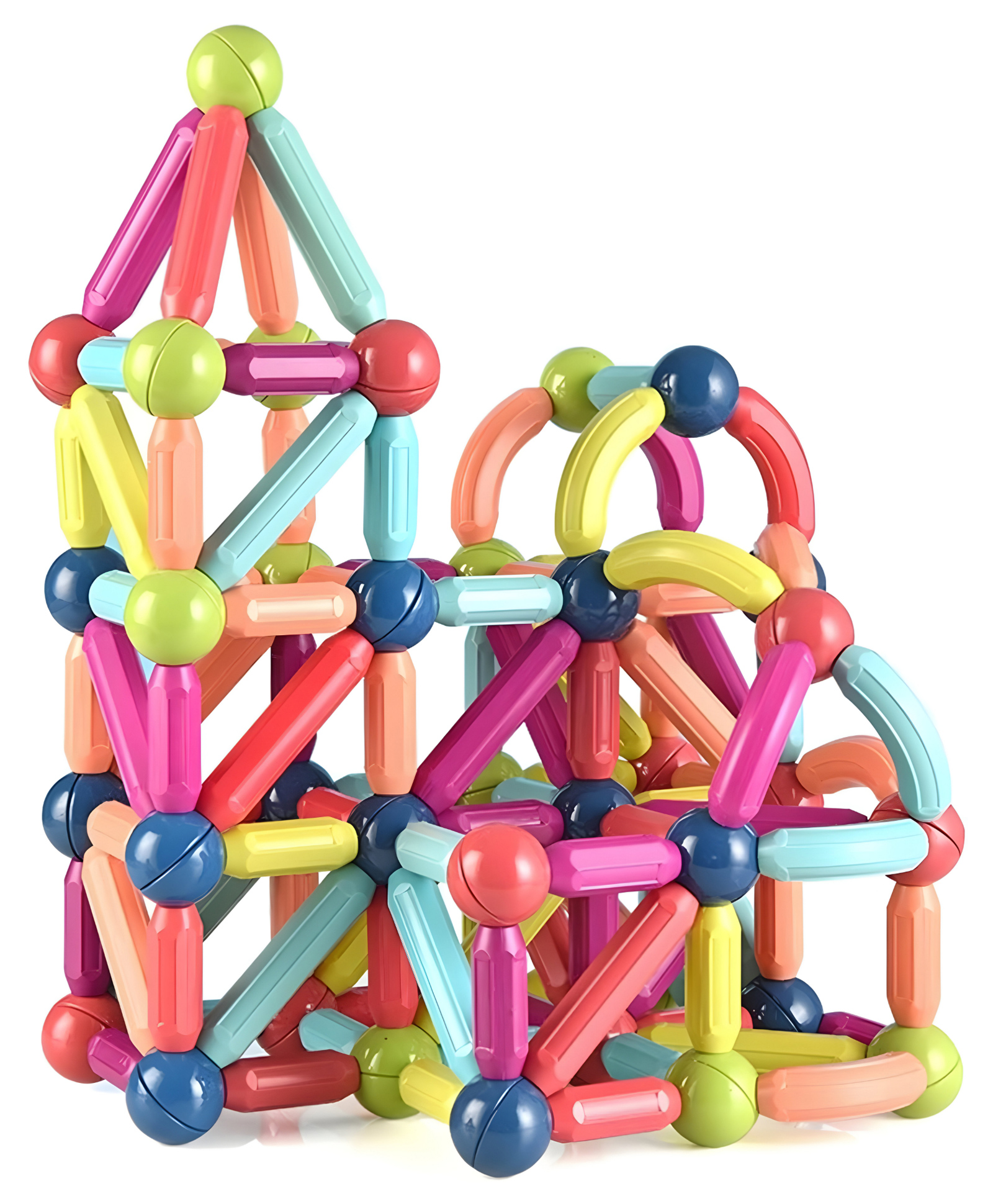NEGOCIO DIY Magnetic Sticks Building Set Toys Educational Stem Learning Magnet Stick With Balls Game Set 36pcs- PACK OF 1- COLOR MAY VARY-image-37