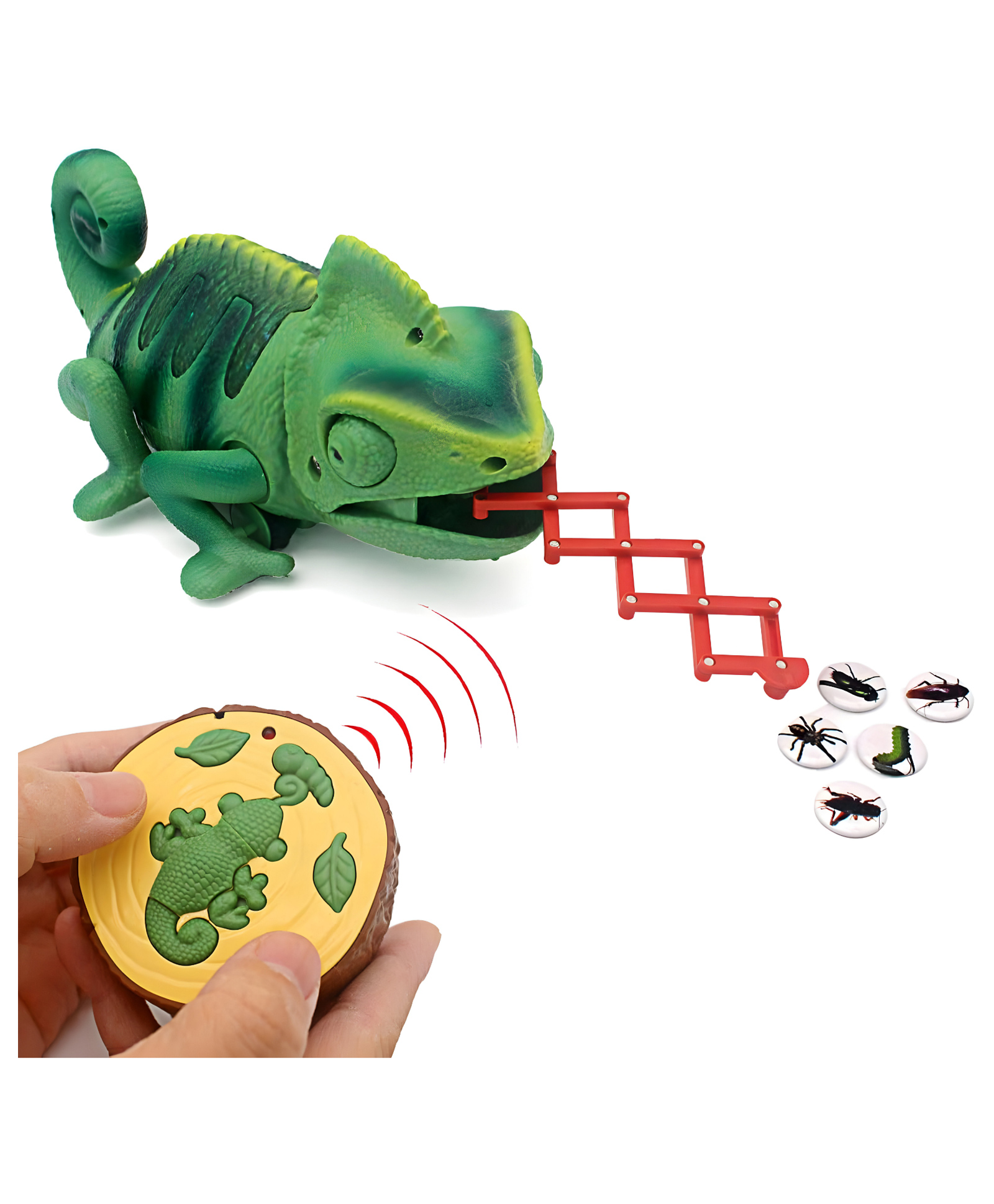 NEGOCIO C Chameleon Remote Control Animal Toy Realistic Lizard Electric Electronic Pets Car Kids- PACK OF 1- COLOR MAY VARY-image-5