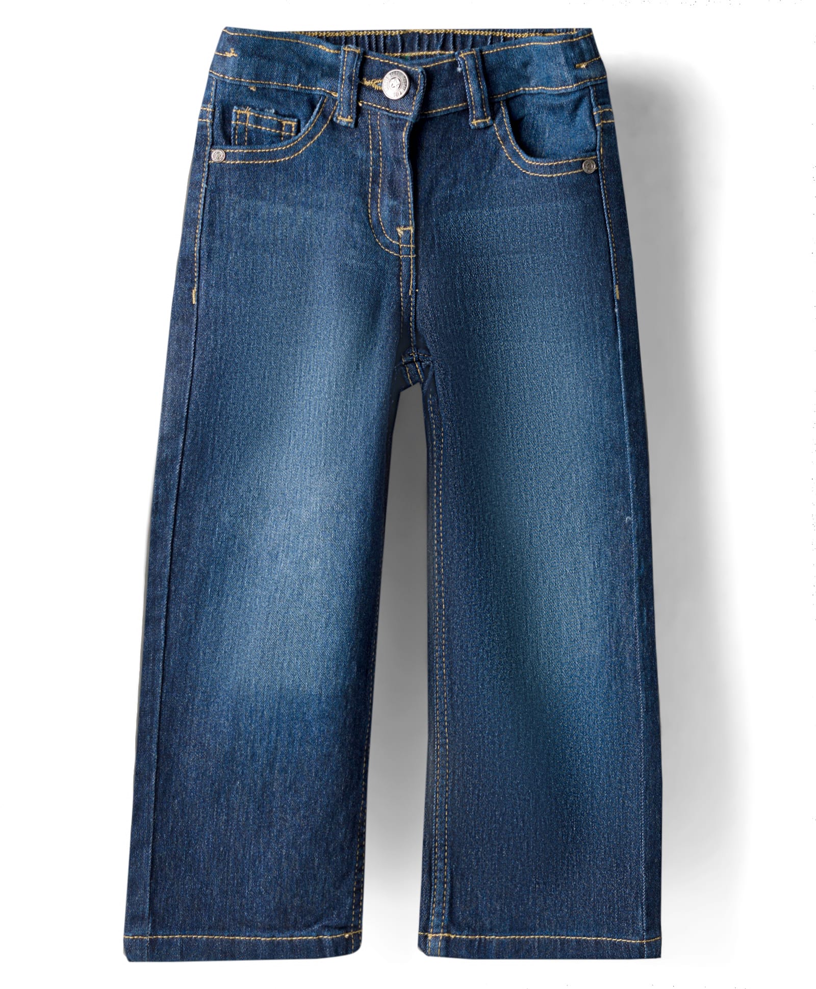 Kookie Kids Denim Full Length Solid Colour Jeans - Navy Blue