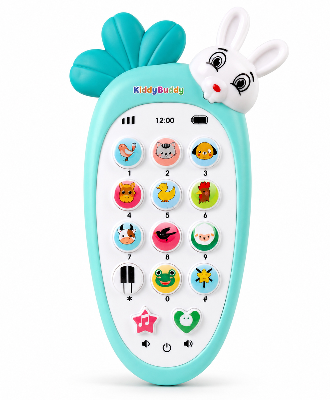 Kiddybuddy Rabbit Themed Mobile Phone With Sound & Light - Green-image-17
