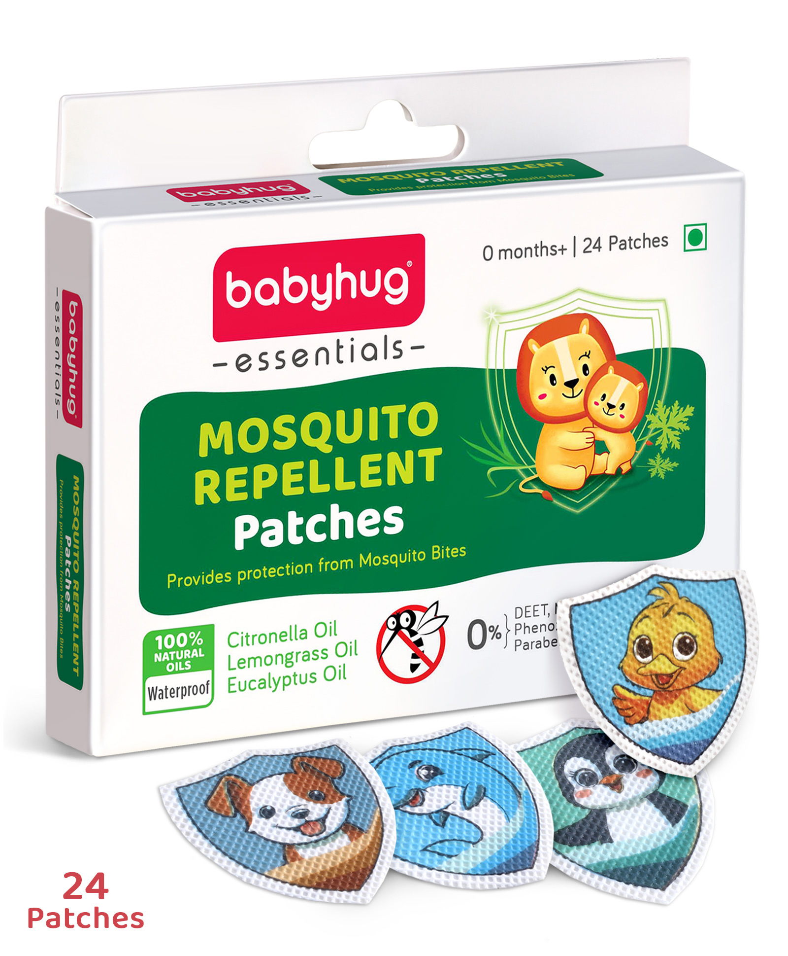 Babyhug Essentials Mosquito Repellent Patches - Pack of 24 Patches