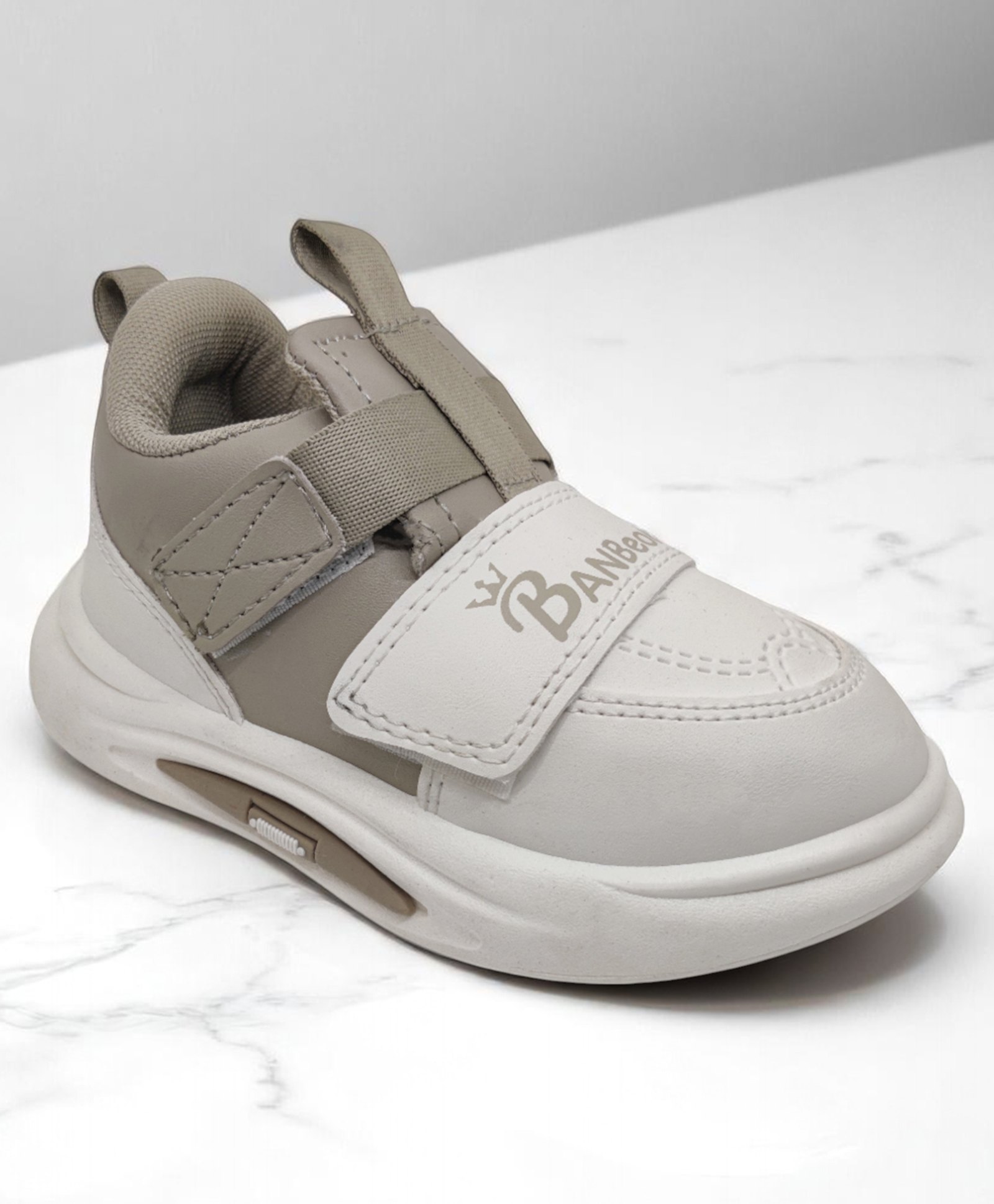 Lil Lollipop Colour Blocked Velcro Closure Shoes - Beige-picture-18