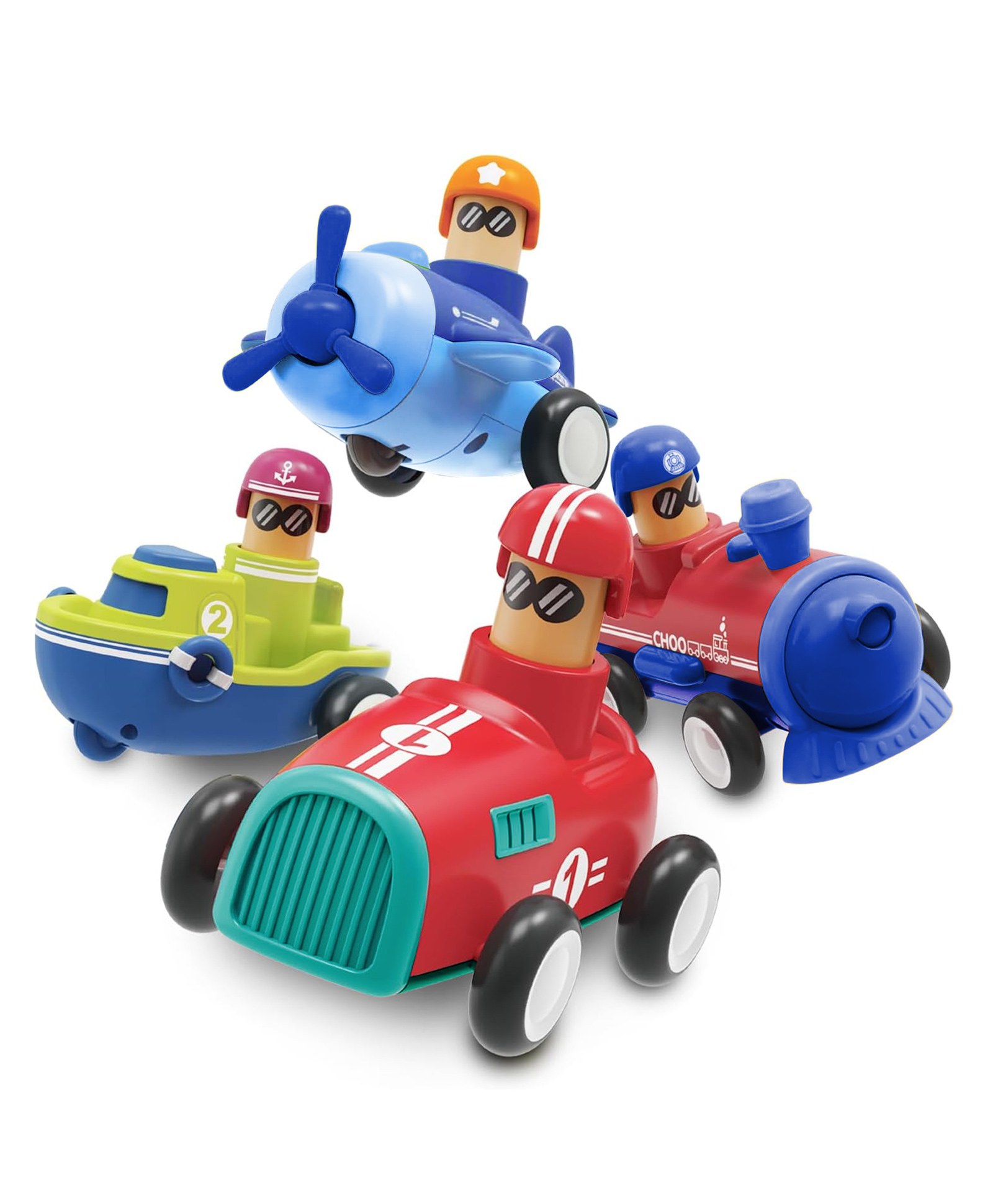 Kidology Pull-Back Vehicle Toys - Multicolor-picture-11