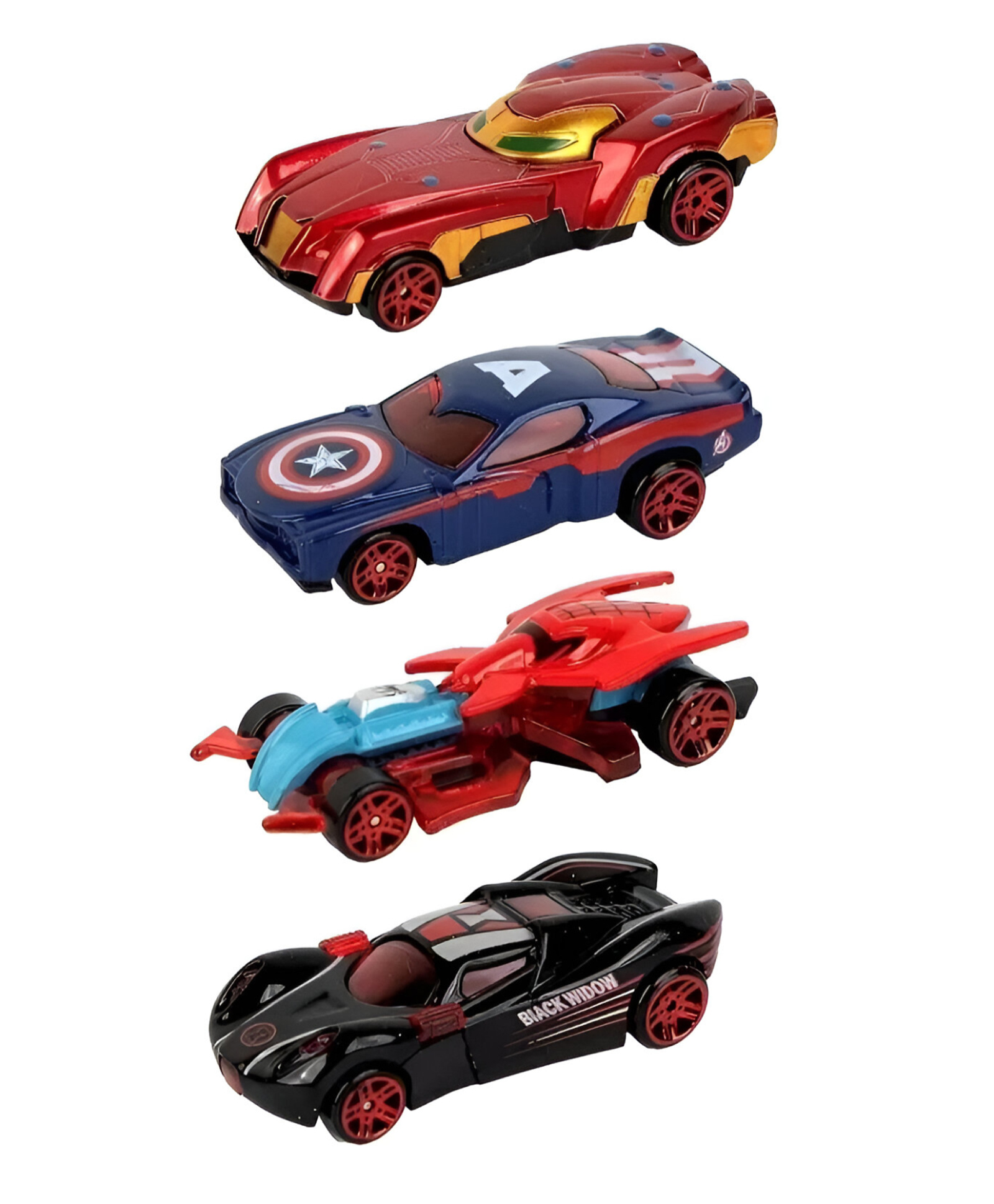 NEGOCIO Die-Cast Set of 4 Pcs Avengers Super Hero Metal and ABS Material Car for kids- PACK OF 1- COLOR MAY VARY-picture-21