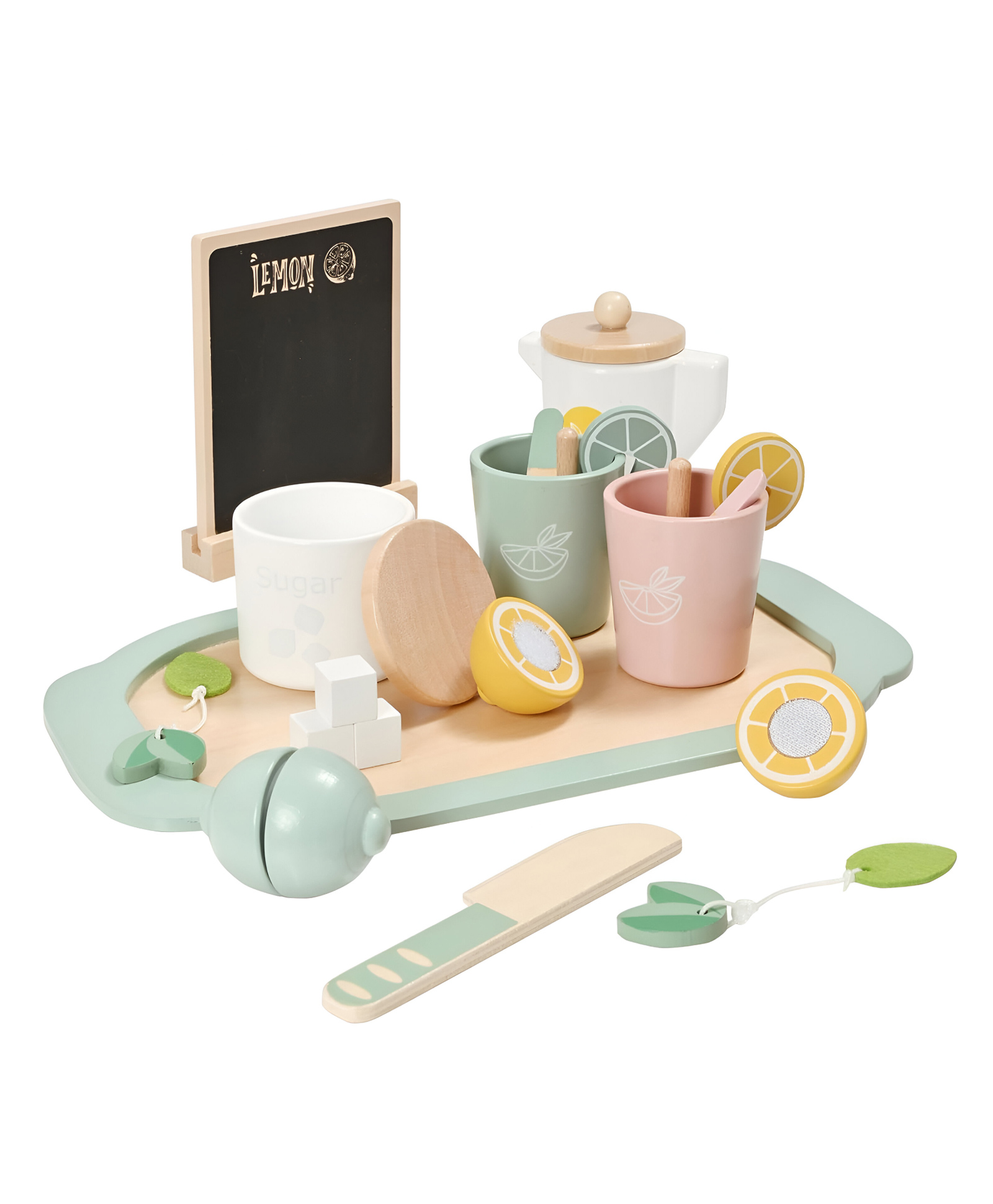 NEGOCIO Lemonade Stand for Kids Tea Set Pretend Play Toys Tea Party Set for toddlers- PACK OF 1- COLOR MAY VARY-image-12