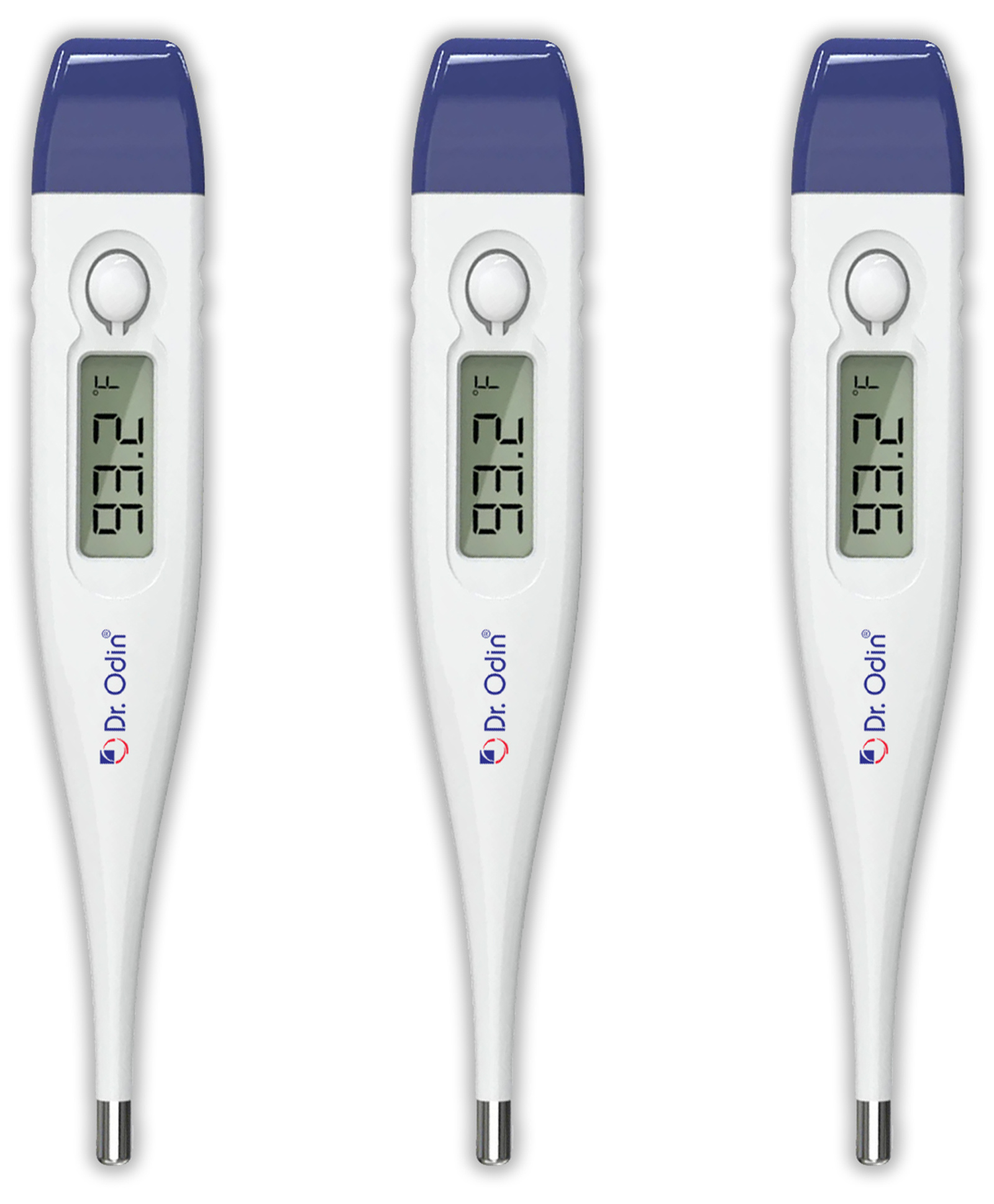 Dr. Odin ODT 311 Digital Thermometer for Precise Temperature Monitoring in Celsius & Fahrenheit - Fast, Accurate, Water Resistant & Family-Friendly (White & Blue)- pack of 3-picture-39