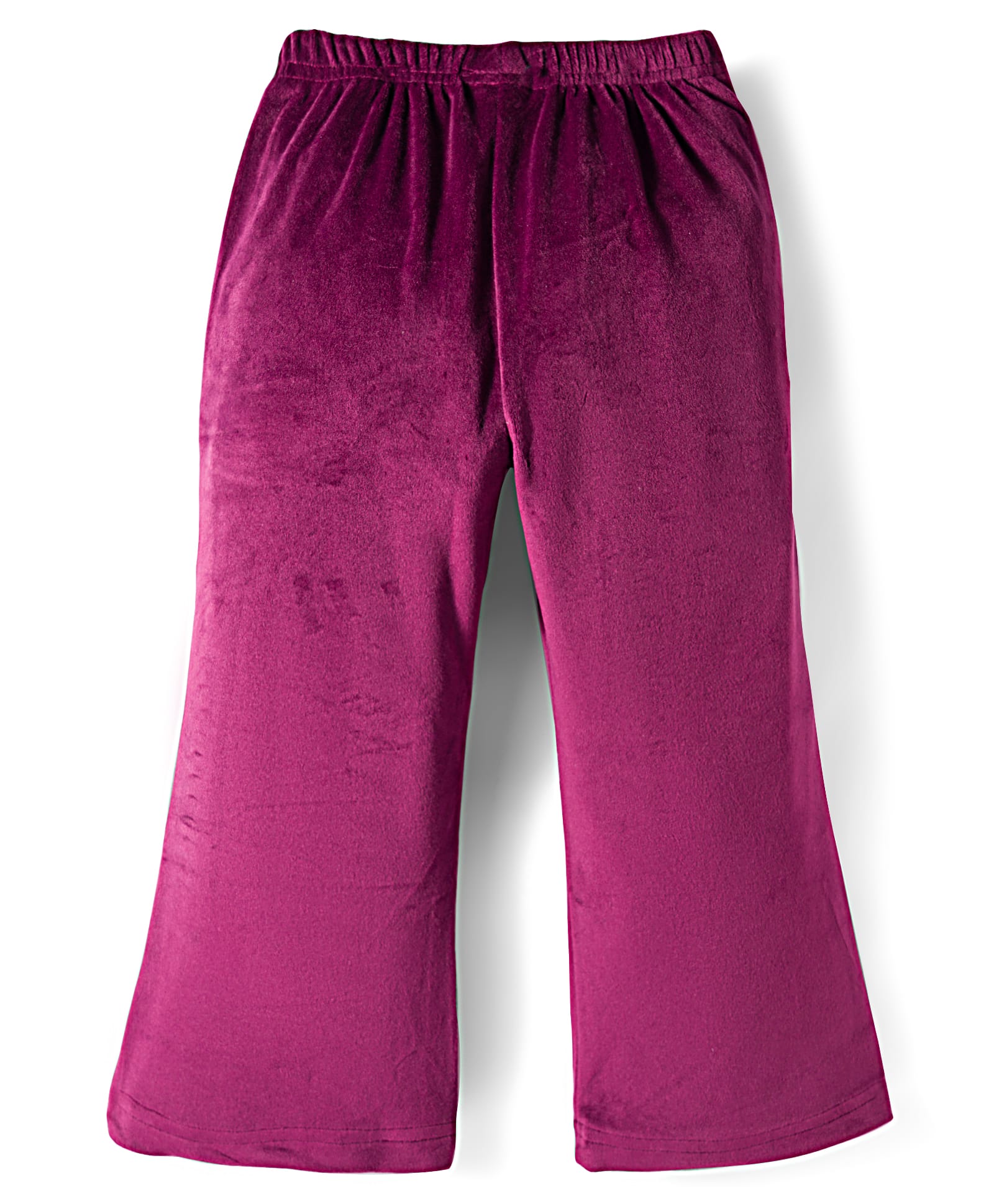 Babyhug Velour Knit Full Length Solid Colour Fleece & Woollen Pant - Wine-picture-29
