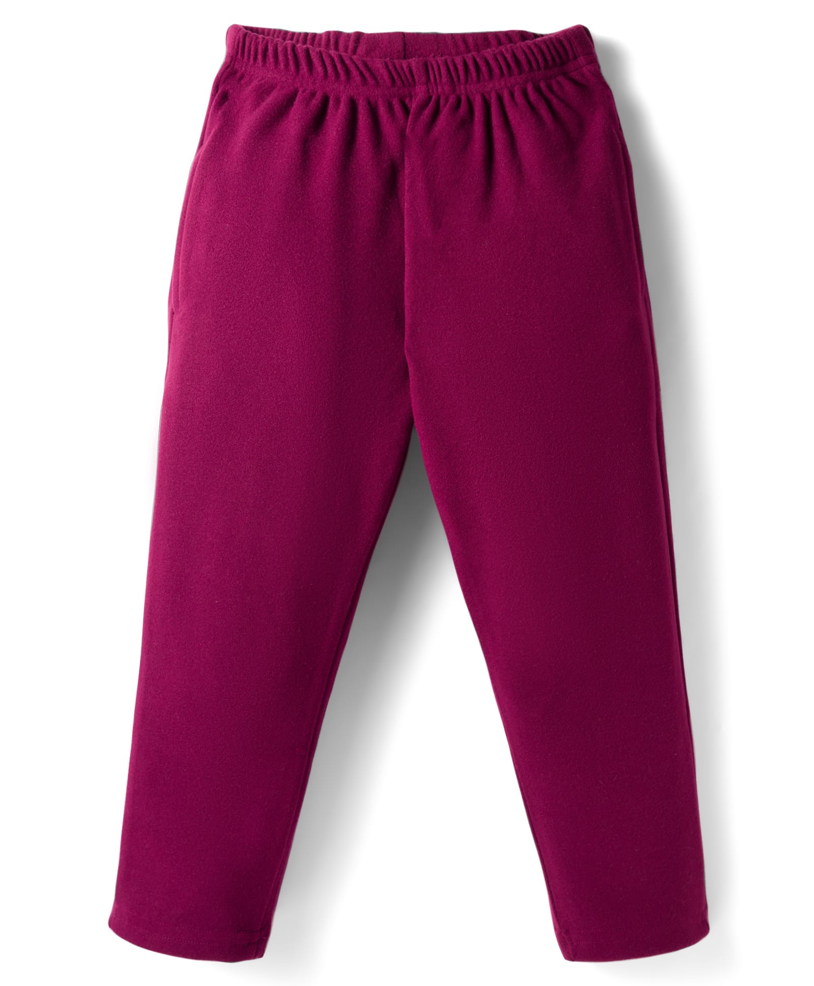 Babyhug Velour Knit Full Length Solid Colour Fleece & Woollen Pant - Maroon-picture-22