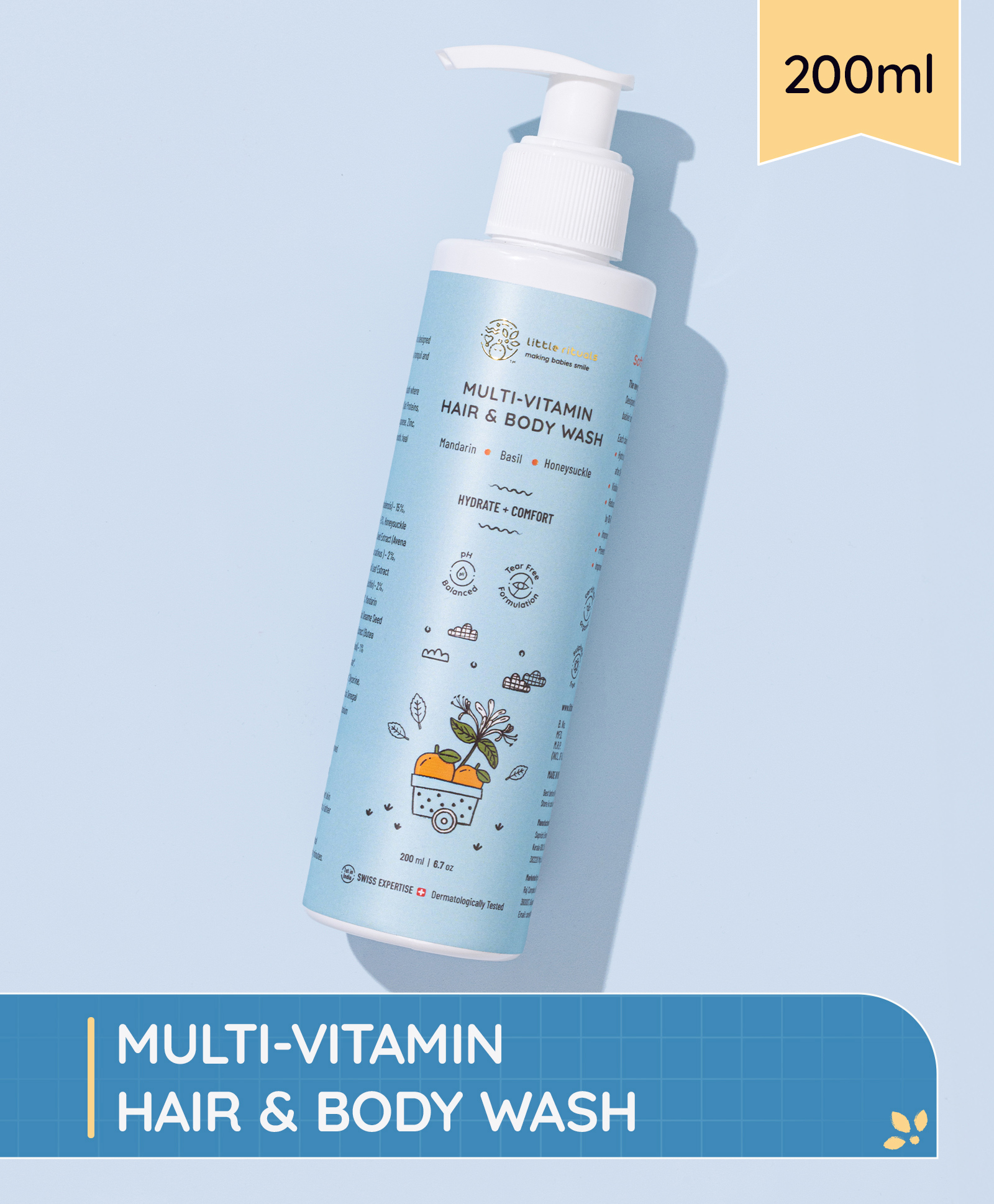 Little Rituals Baby Multi-Vitamin Body & Hair Wash - 200 ml-picture-28