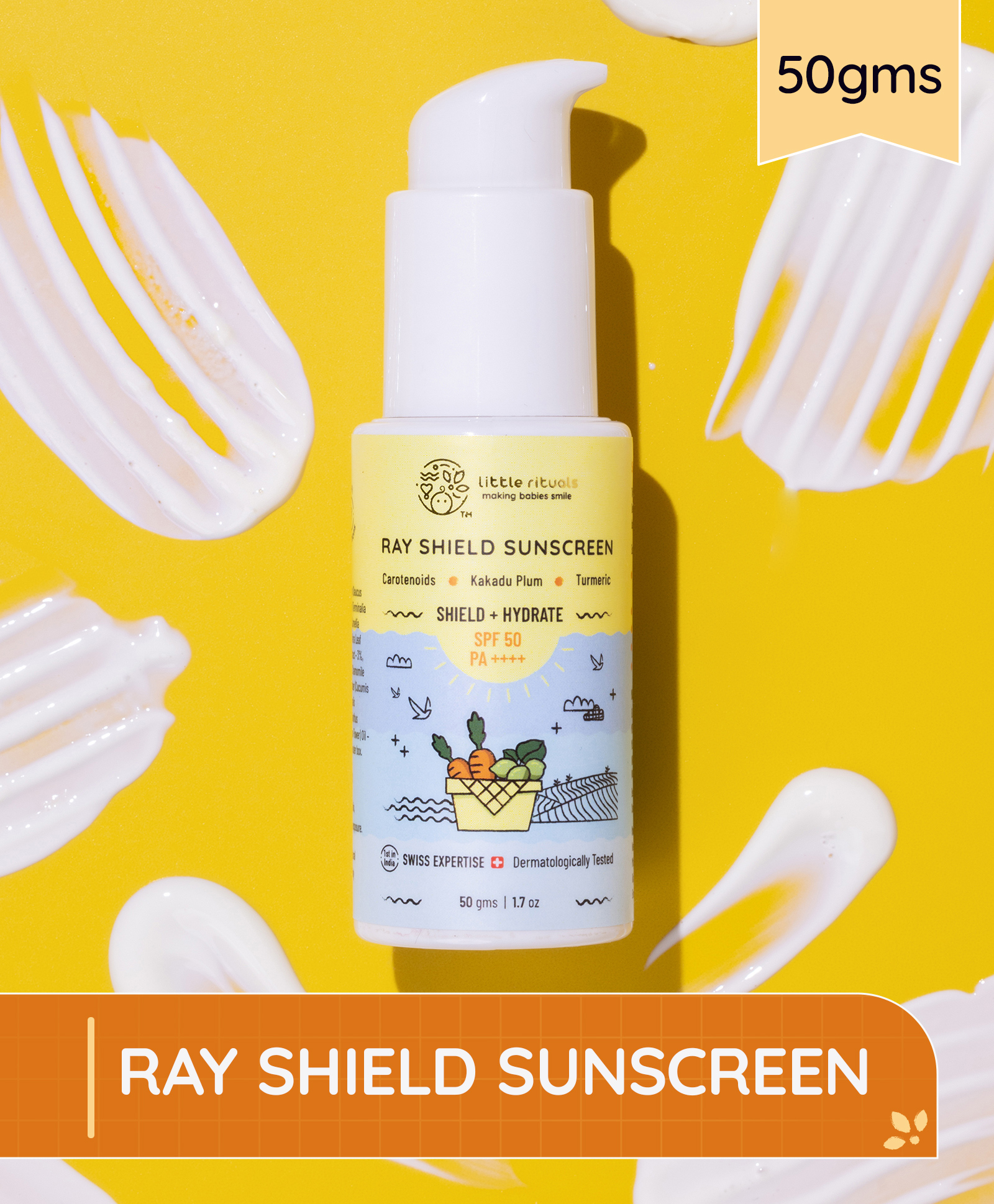 Little Rituals Organic Baby Sun Screen SPF 50+ with WiFi and Blue Light Protection - 50 g-picture-14