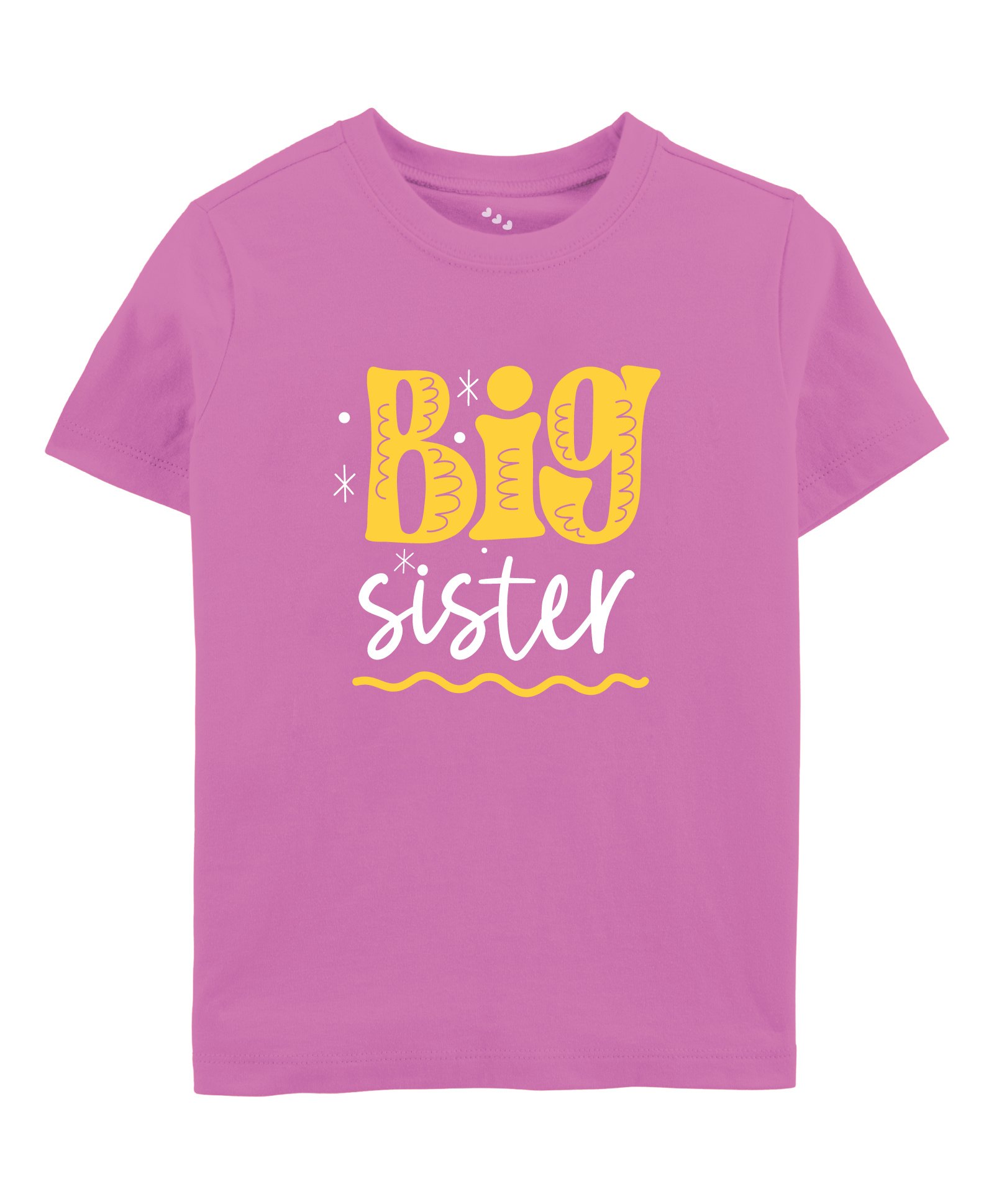 Zeezeezoo 100% Cotton Knit Rakhi Theme Half Sleeves Big Sister Text Printed Tee - Pink-picture-41