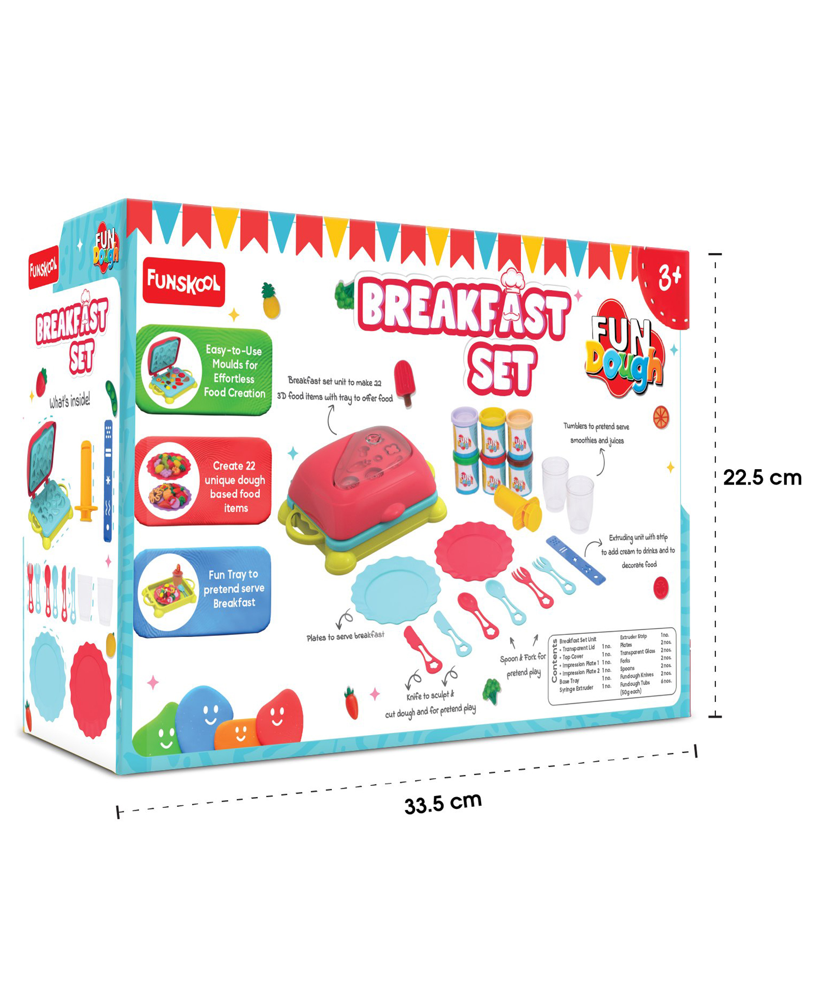 Fun Dough Funskool Breakfast Play Set for Learning Fun & Engaging Activity - Multicolour,-picture-13