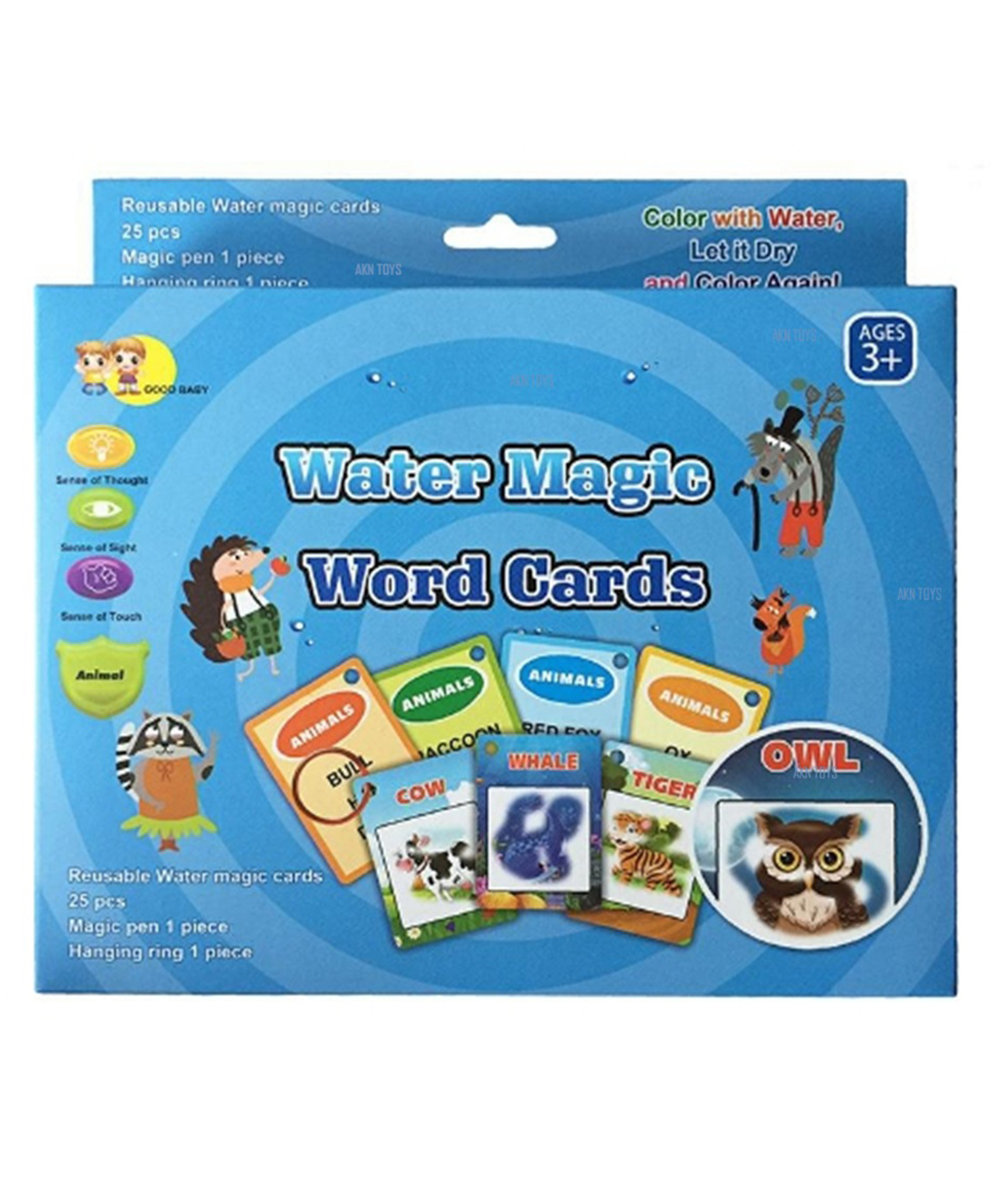AKN TOYS Water magic Word Card- pack of 1 - ( color may vary )-picture-10