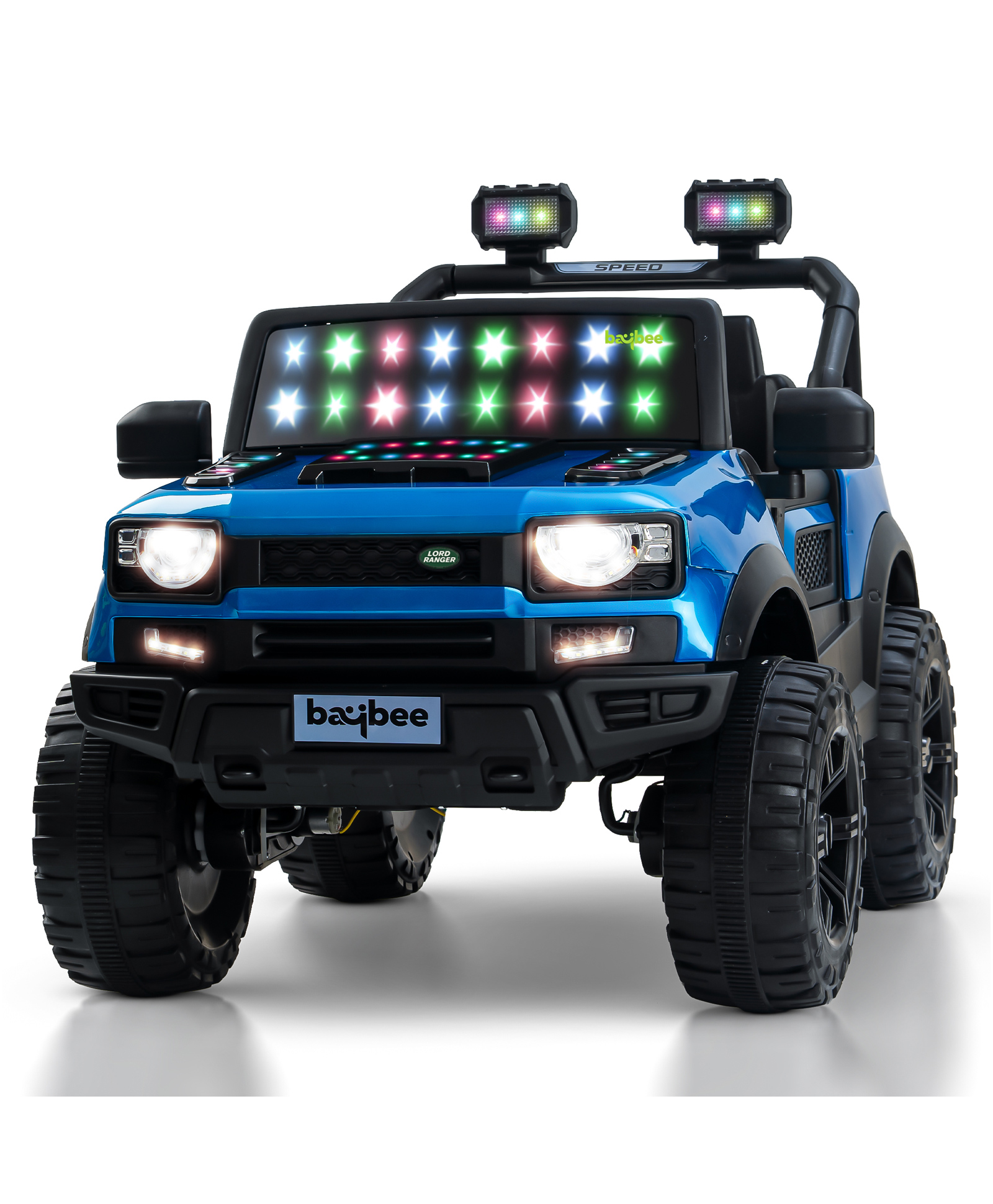 Baybee Rover Pro 4×4 Battery Operated Jeep for Kids, Ride on Toy Car with RGB Windshield Light & Music | Baby Big Battery Car | Electric Jeep Car for Kids to Drive 2 to 6 Years (Painted Blue)-image-42