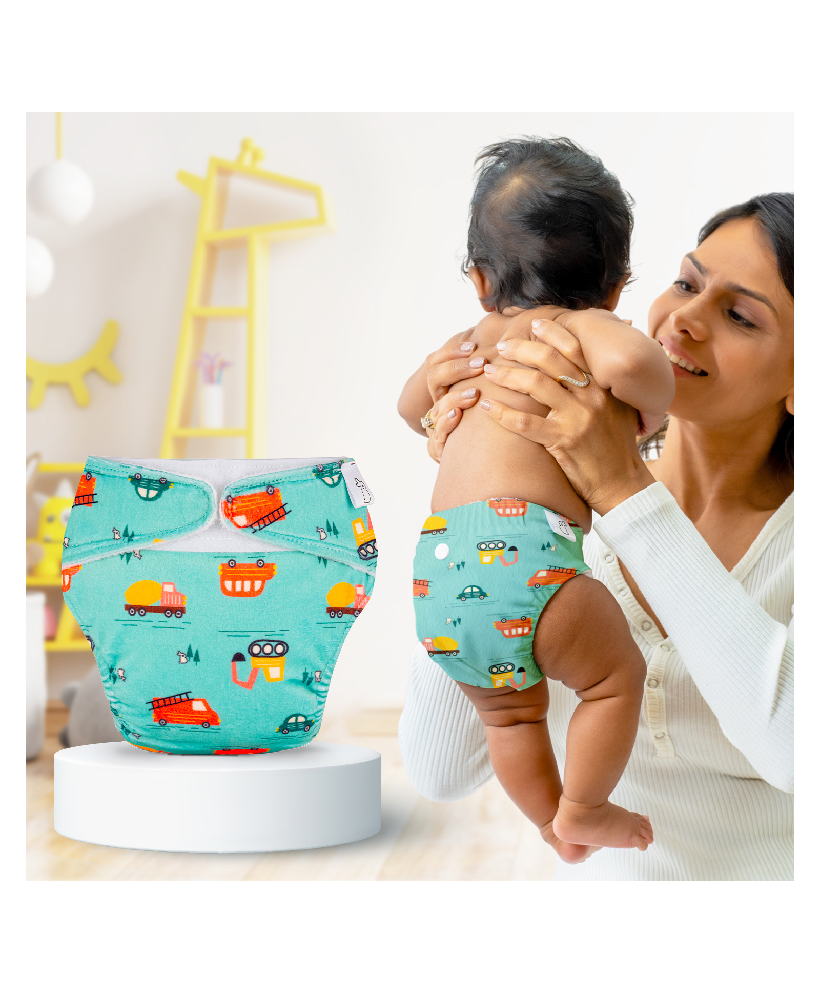 SuperBottoms Freesize UNO SuperSoft Cloth Diaper with Velcro | Reusable | Adjustable Fit | Dry Feel | 3M-3Y-image-12