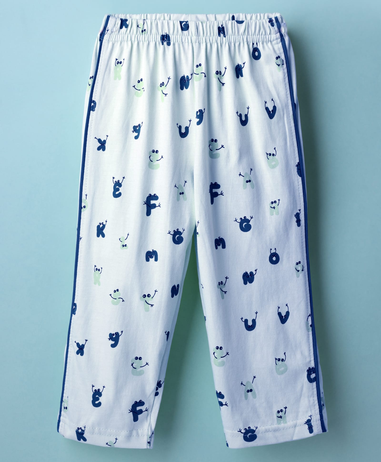 Tango Single Jersey Knit Full Length Printed Track Pant - Blue-image-33