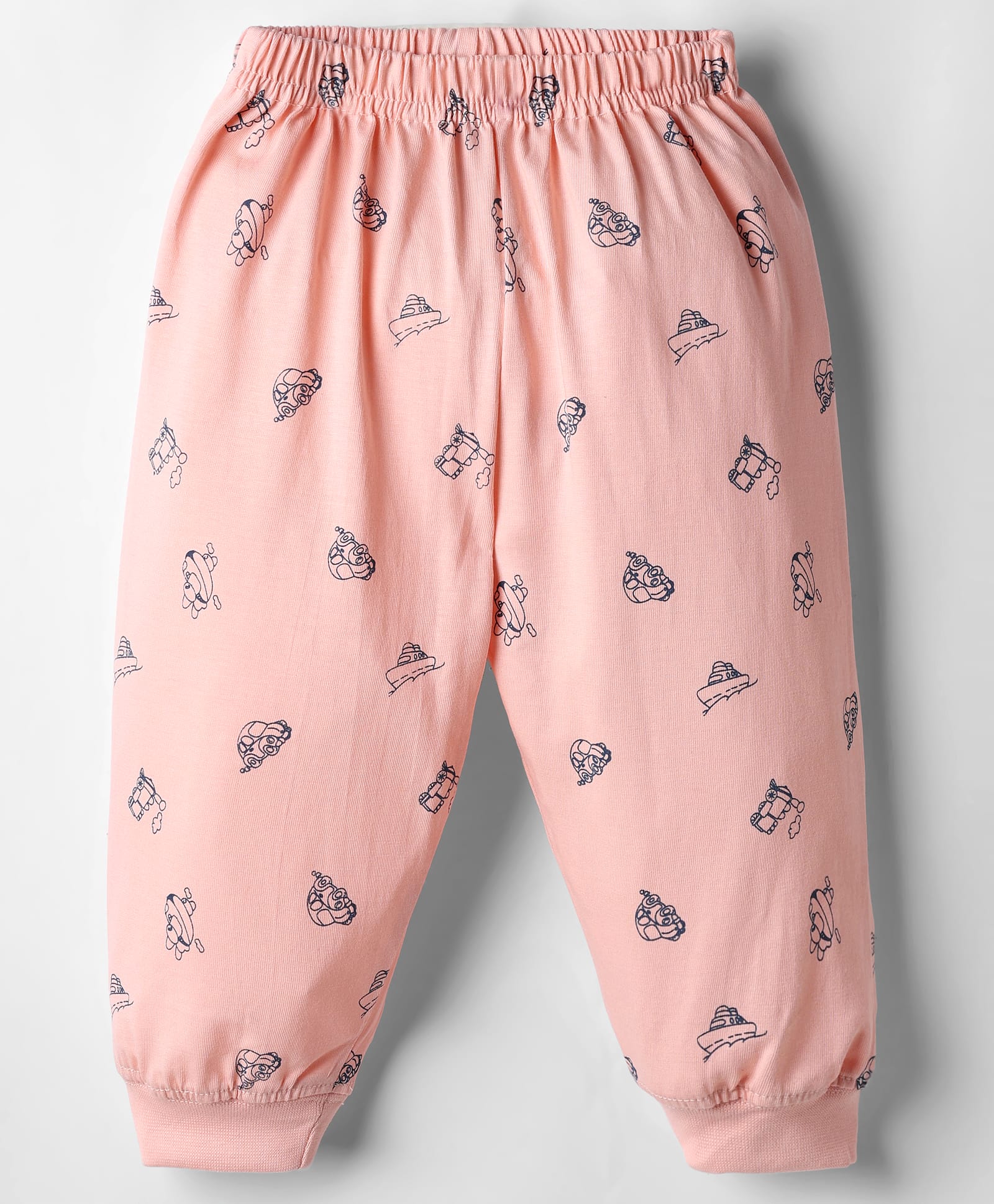 Tango Single Jersey Knit Full Length Lounge Pant With Vehicle Print - Pink-picture-34