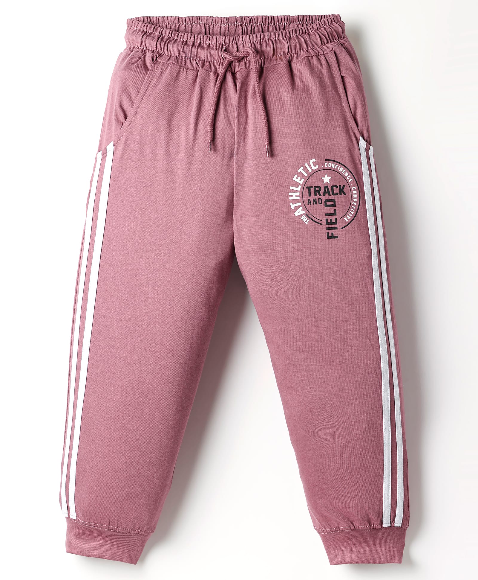 Taeko Single Jersey Knit Full Length Lounge Pant With Text Print - Pink-picture-14
