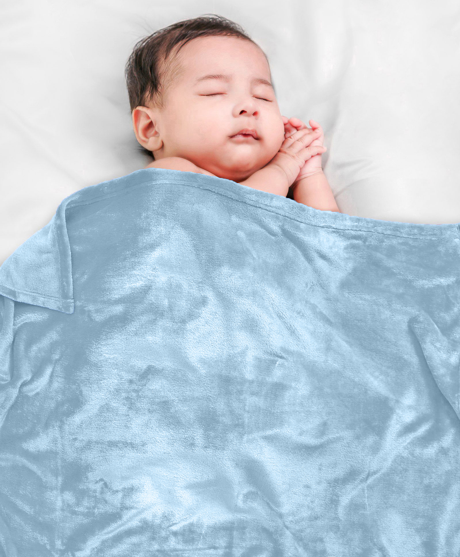 Babyhug Super Soft Coral Fleece Baby Blanket Sky Blue| Ultra-Soft, Lightweight & Breathable Blanket For Newborns & Toddlers| Warm, Hypoallergenic & Machine Washable For All-Season Comfort| Quick Dry-image-23