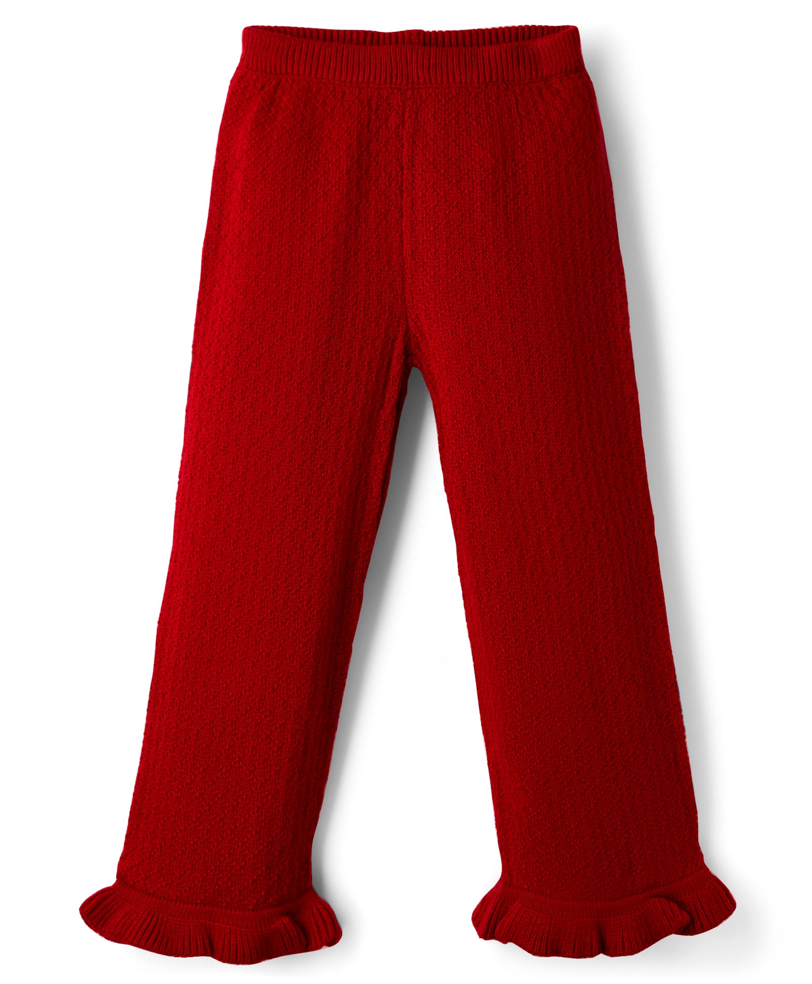 Babyhug Knit Full Length Solid Woollen Pant - Red-picture-18