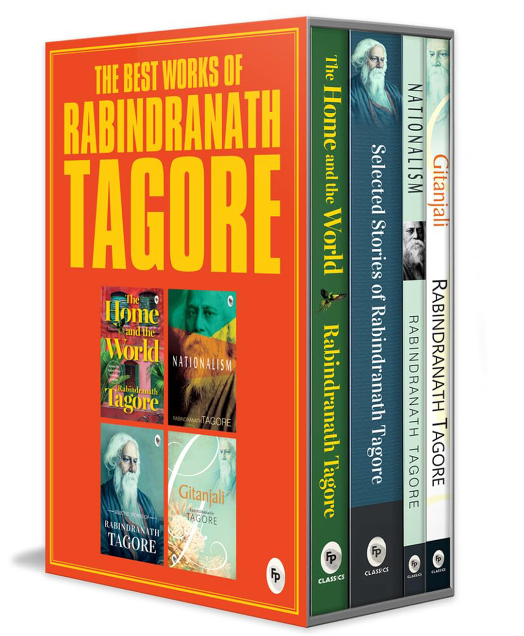 The Best Works of Rabindranath Tagore Boxed Set (Gitanjali, Nationalism, Selected Short Stories, The Home and The World) Reading and learning, general knowledge Pack of 4 - English-image-4