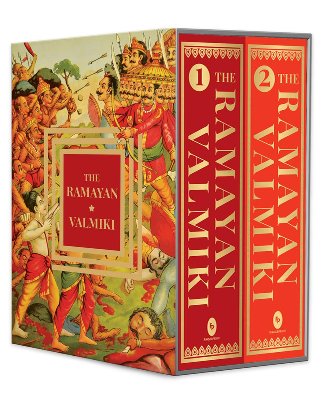 fingerprint The Ramayan of Valmiki: Volume 1 & 2 (Deluxe Hardbound Edition) Boxed Set Reading and learning, general knowledge Pack of 2 - English-picture-23