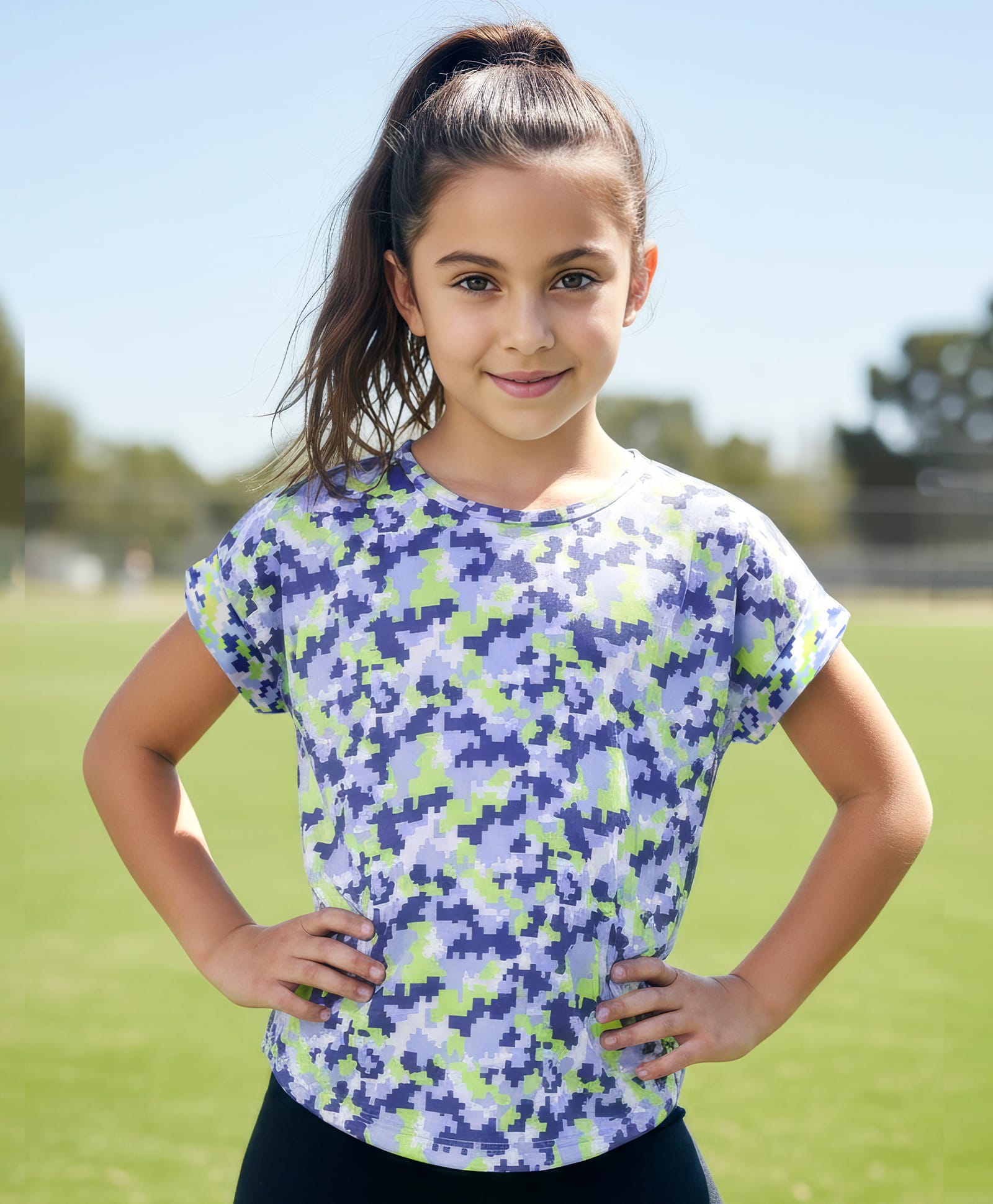Pine Active Knit Half Sleeves Printed T-Shirt - Multicolor-image-33