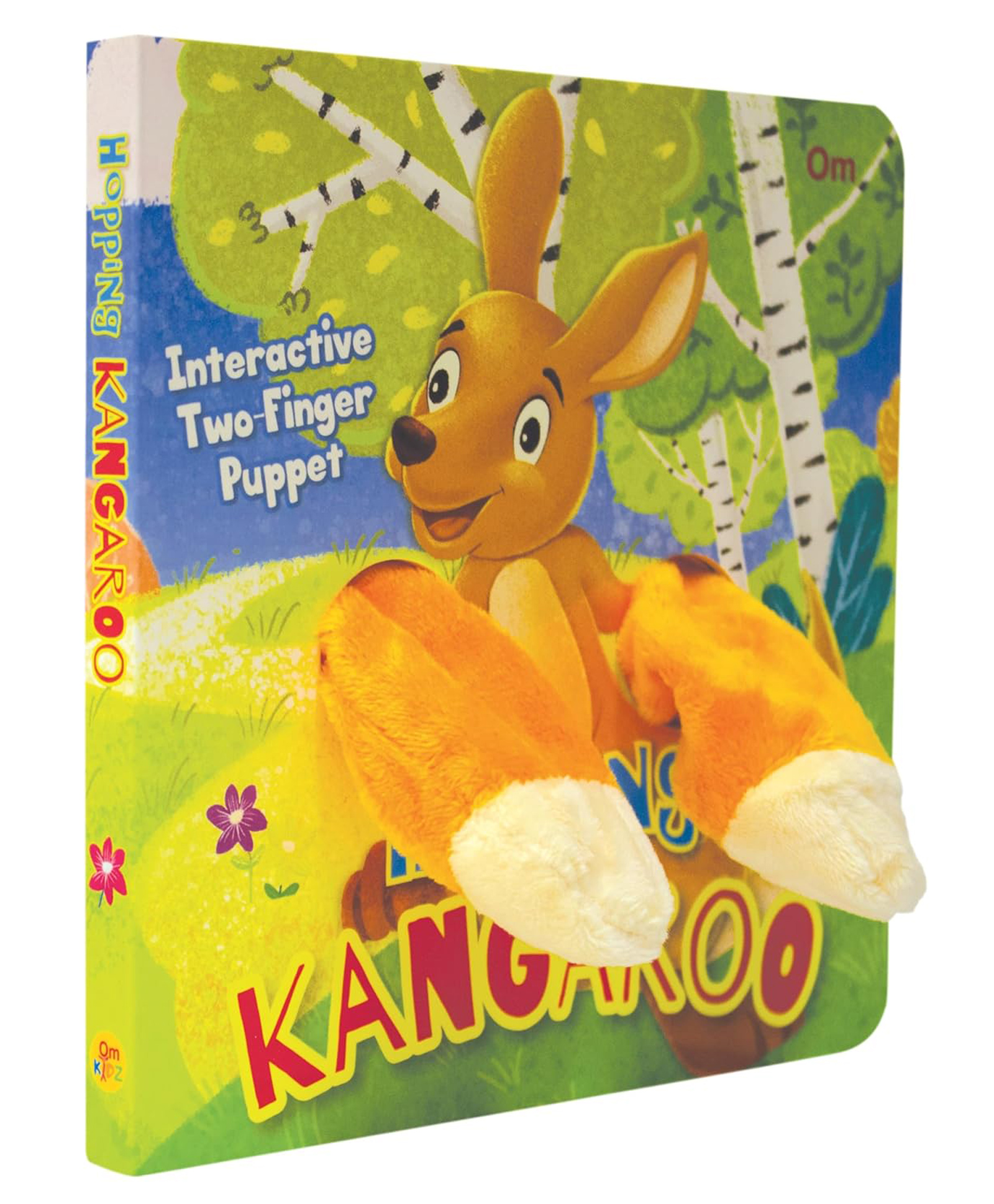 Hopping Kangaroo Finger Puppet Book for Children: Animal Finger Puppet Touch & Feel Board Book - English-image-32