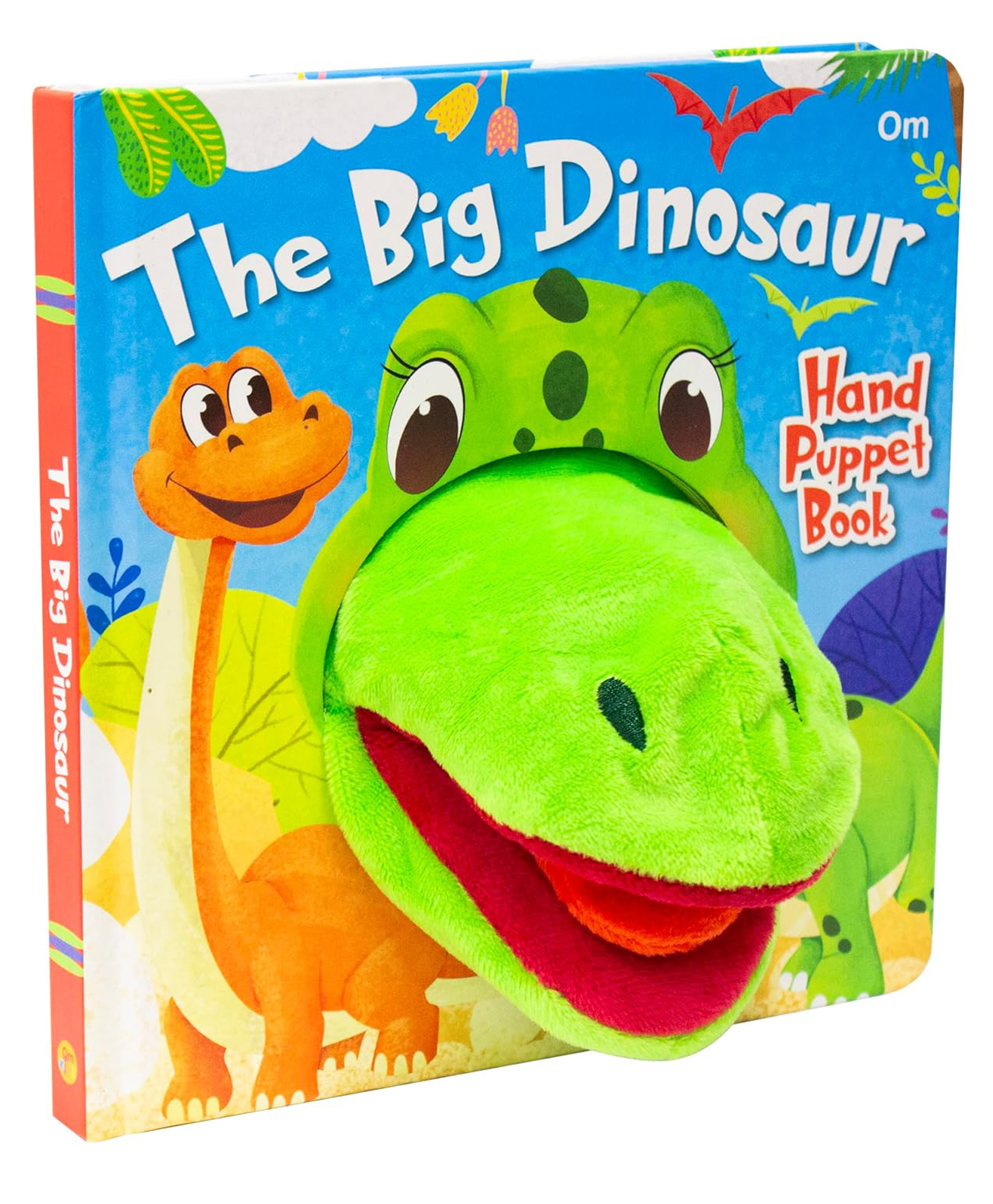 om books international Hand Puppet The Big Dinasour Touch & Feel Board Book --picture-22