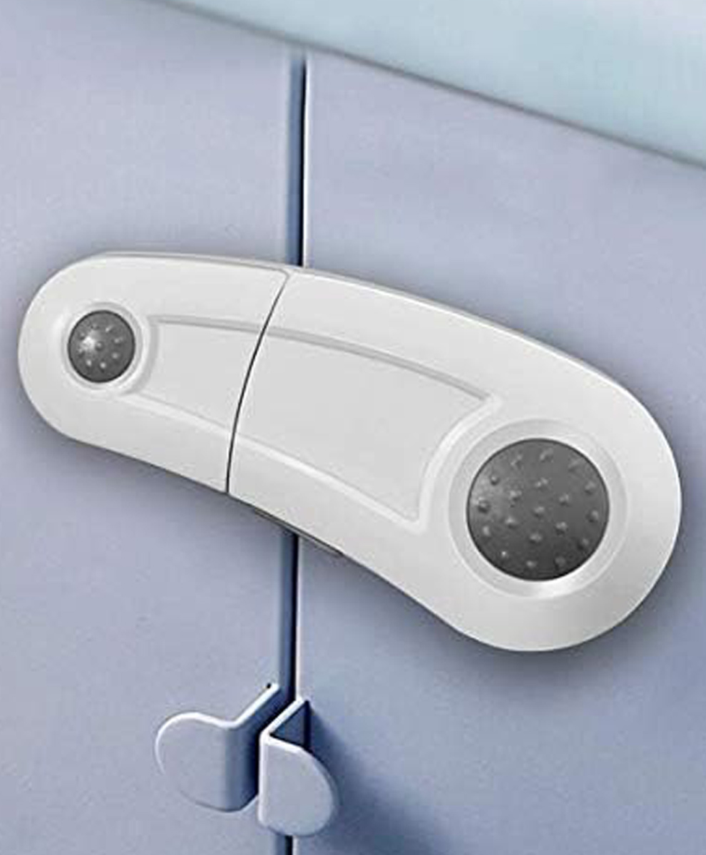Safe-O-Kid Stylish Safety Lock for Cabinets & Cupboards Gray 2 Pieces-image-21