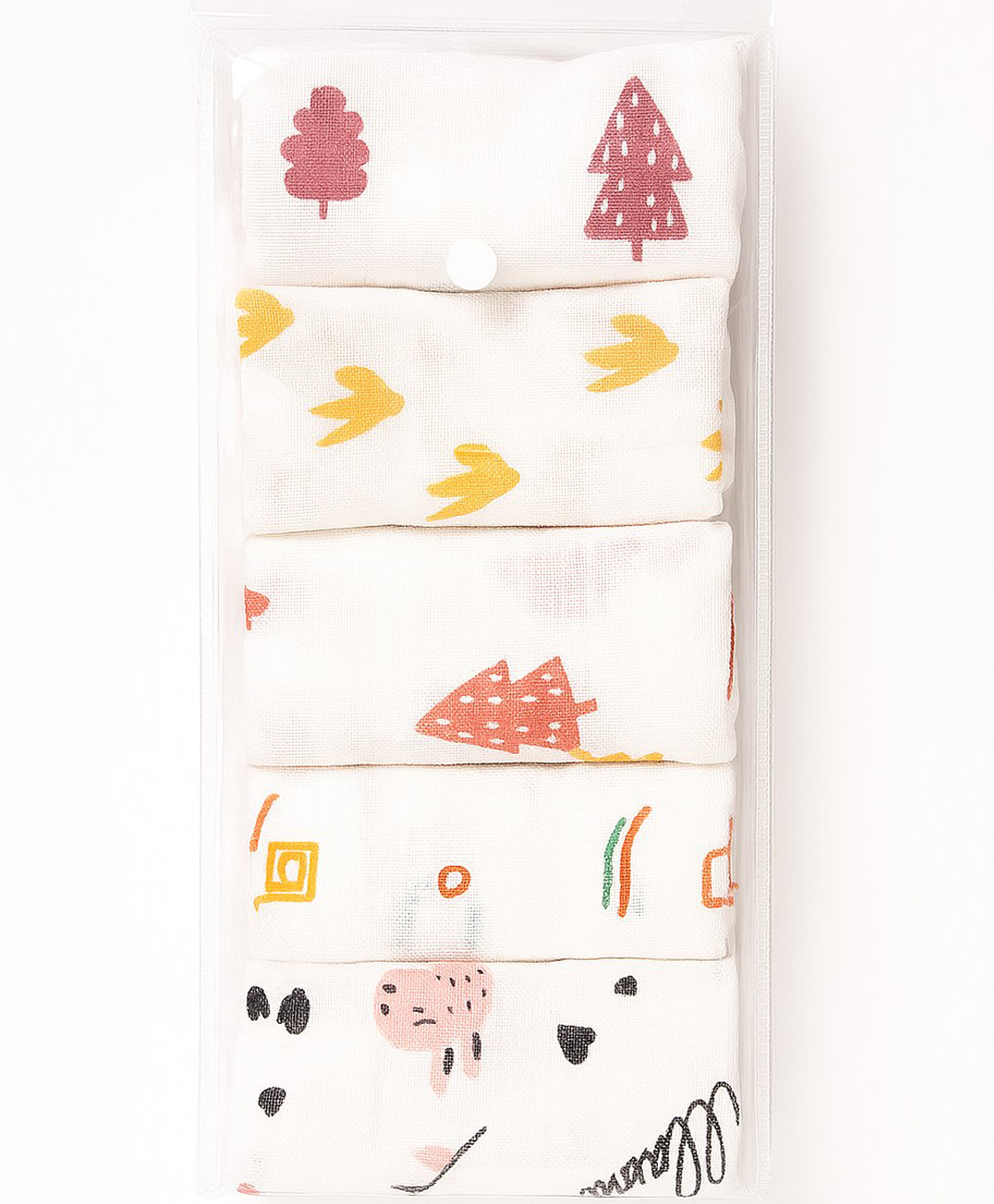 TUMMY New Born Baby Muslin Napkin Set - Multi-picture-1