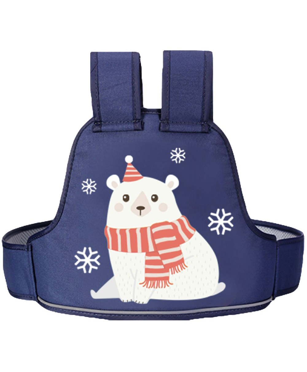 Motorcycle Riding Safety Child Belt - Navy Blue| Multi Point Safety Buckle| Adjustable Harness Belts| Shoulder Padding| For 2+ Years Boys & Girls| All Types of 2 Wheelers-image-7