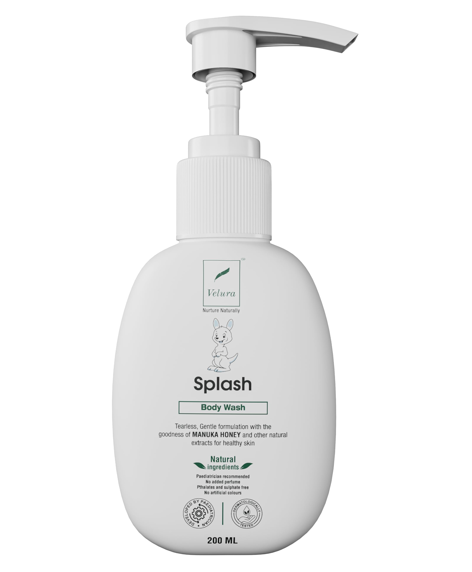Velura Baby Body Wash 100 ml-Splash |Gentle Formula with Manuka Honey & Natural Oils-image-3