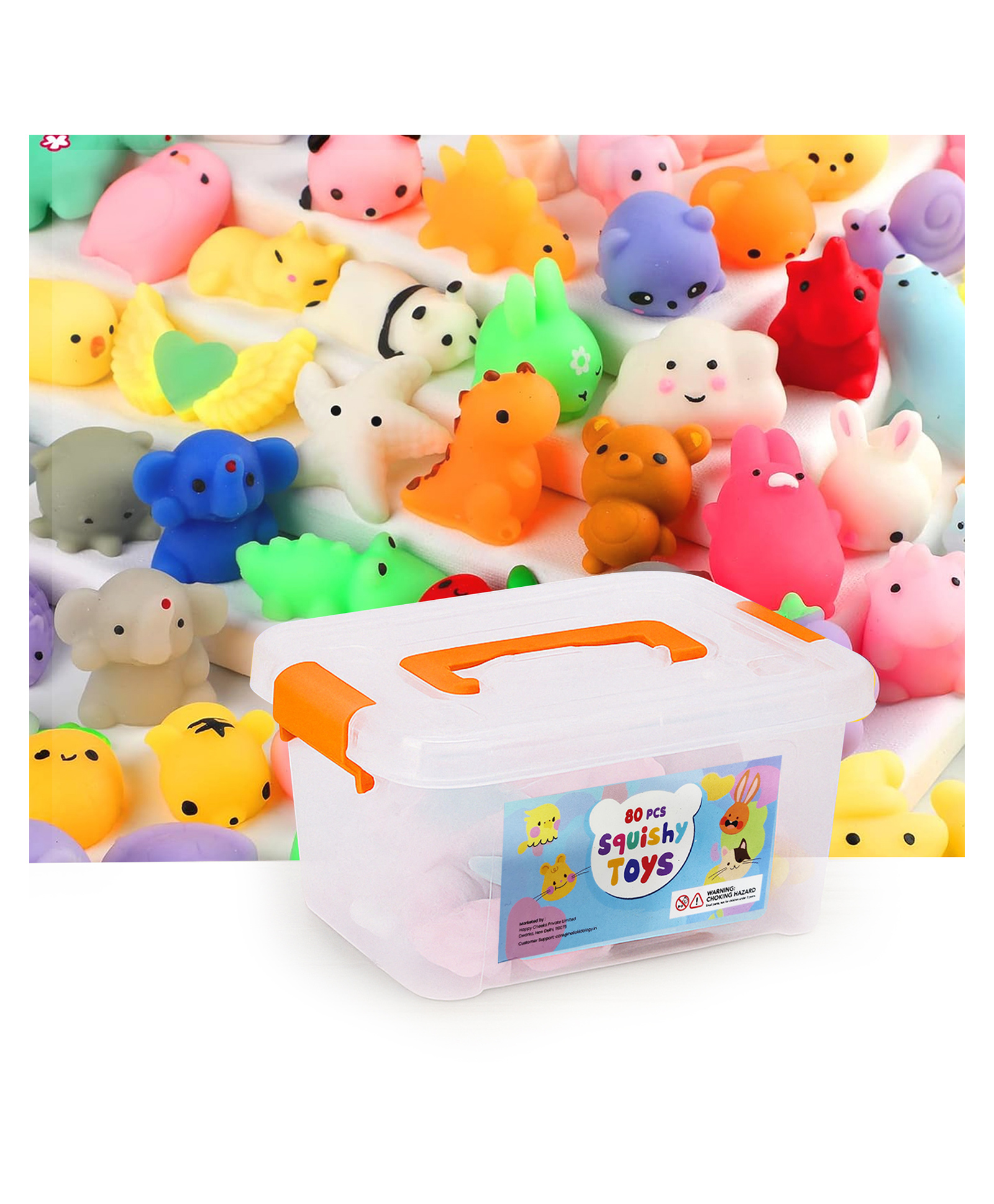 Kidology 80 Pcs Squishy Toy