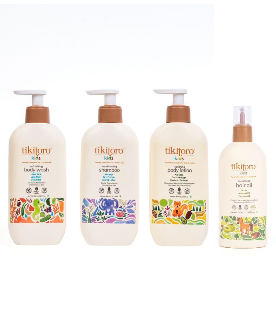 Tikitoro Kids Gentle Care Combo (3 x 300 ml & 1 x 150ml)-picture-12