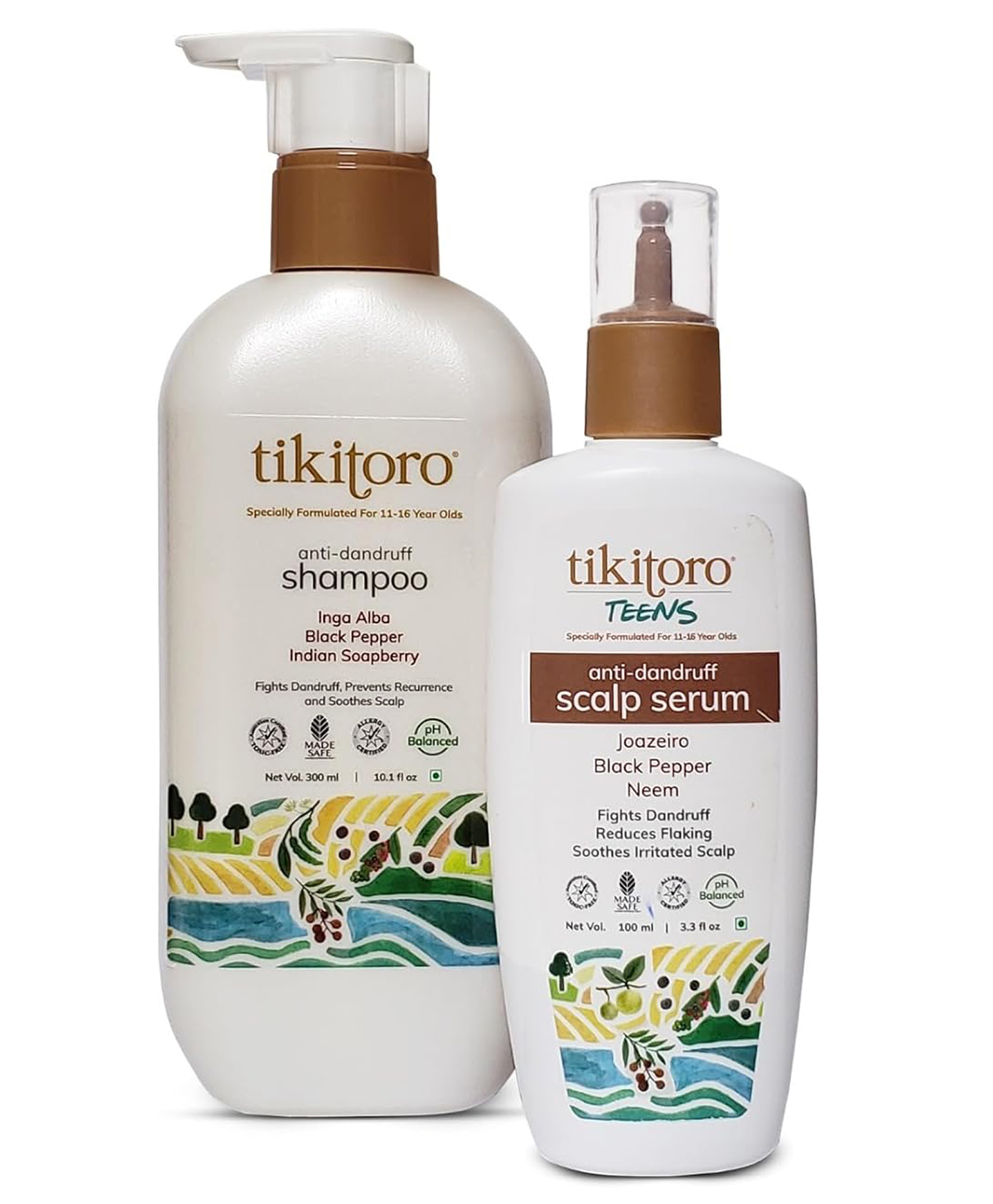 Tikitoro Teens Anti-dandruff Shampoo and Scalp Serum Combo (300ml x 1 and 100ml x 1)-picture-32