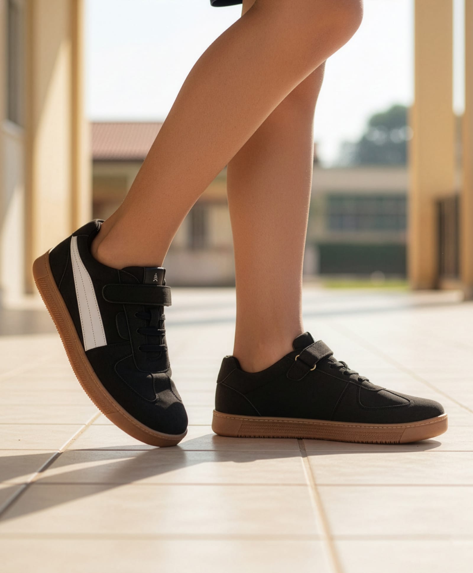 Pine Kids Velcro Closure Sneakers - Black-image-46