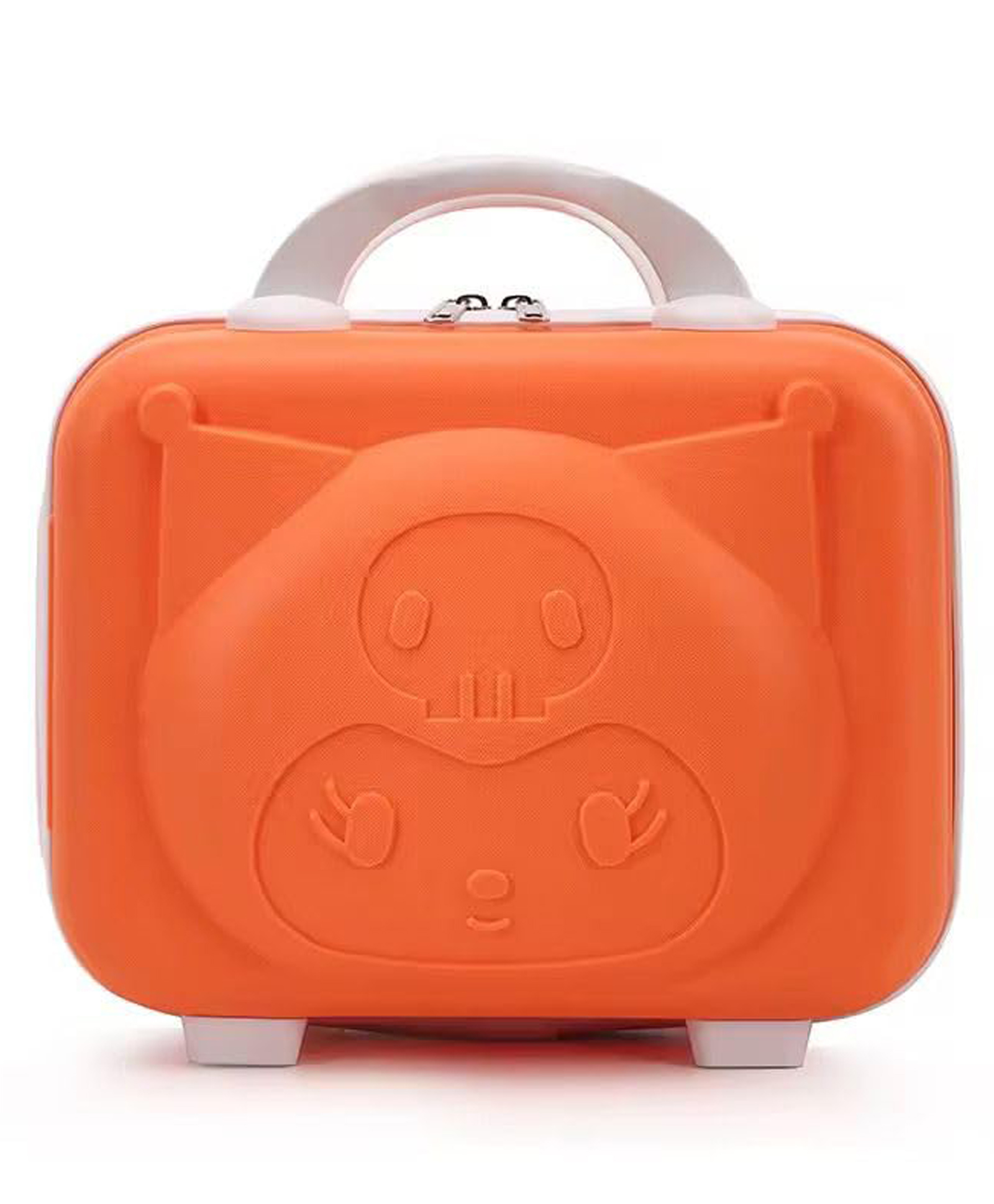 NEW PINCH Hard Shell Cosmetic Bag Cute Bear Beauty Makeup Bag Organizer Cartoon Travel Suitcase Luggage Storage Bag for kids & women best for return gift (11 Inch) (orange) front design may vary-image-5