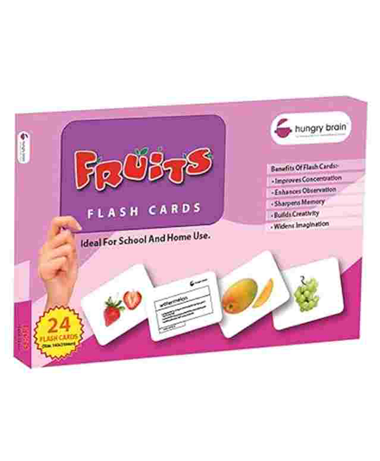 Hungry Brain Fruits 24 Flash Cards - Multicolor-image-17