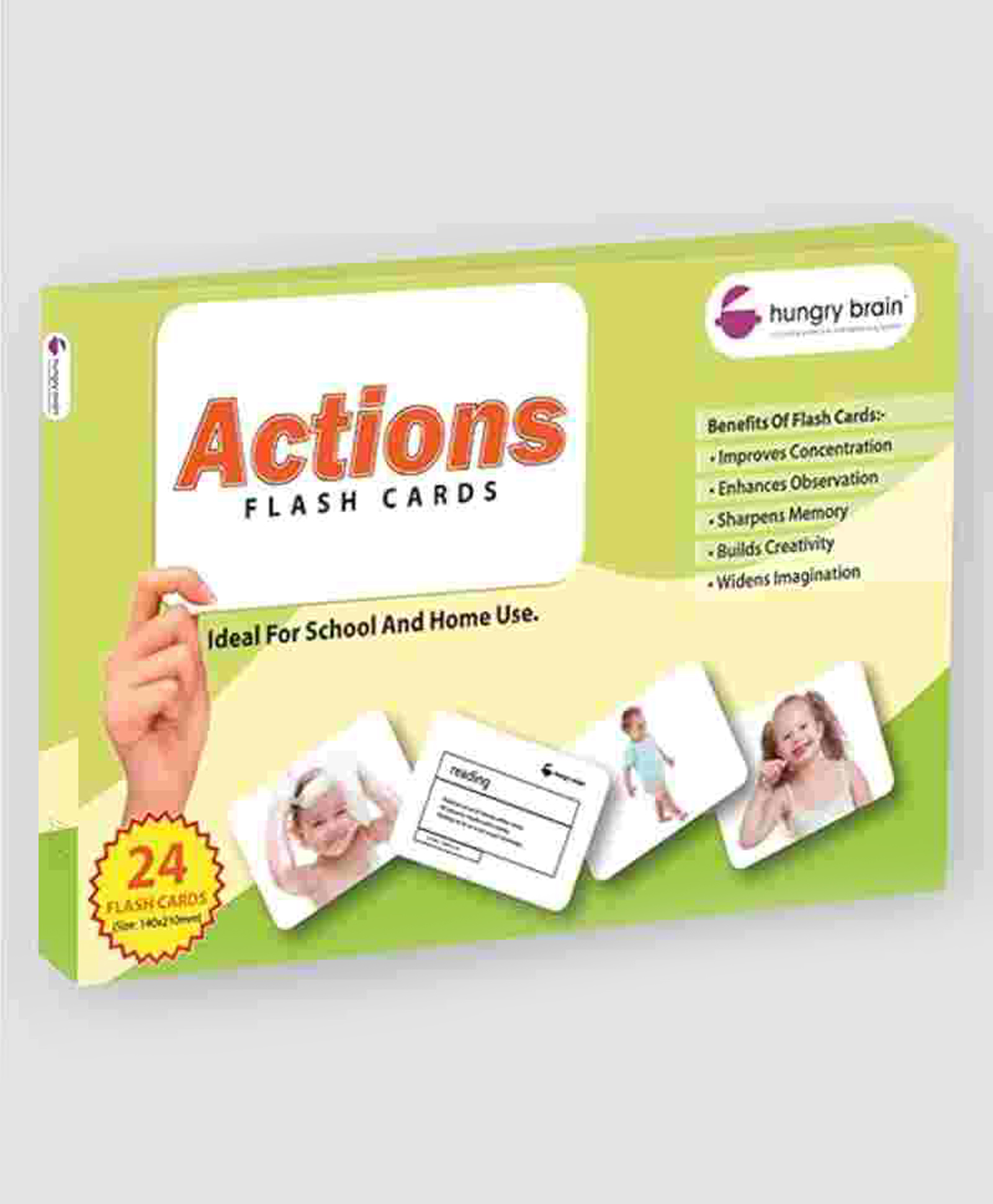 Hungry Brain Action 24 Flash Cards - Multicolor-image-33