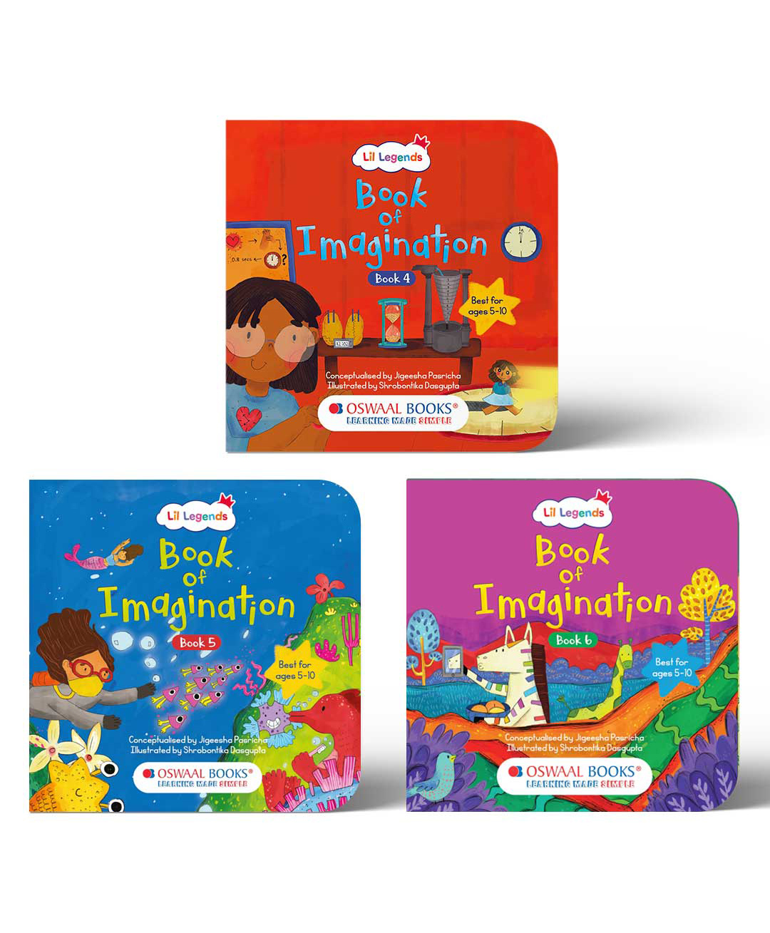 Oswaal Book of Imagination Part 4 ,5 & 6 (Set of 3) | Fun Early Learning Activity Books for Kids | Drawing, Doodling, Creative Writing, Colouring & Art for Boys/Girls - English-image-48