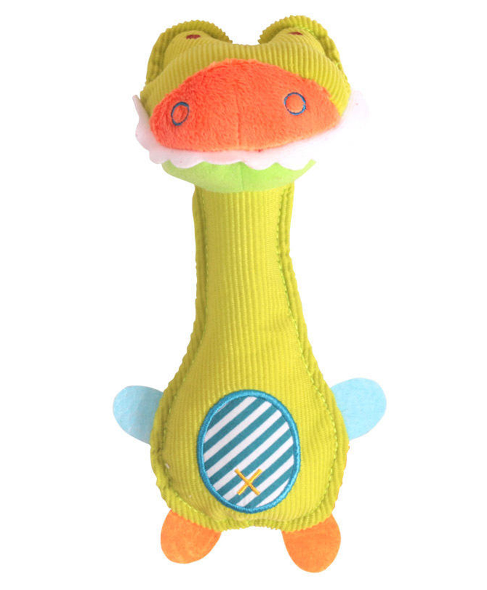 BitFeex Soft Plush Baby Rattle Toy Animal Shaped Hanging Hand Toy with Bell Sound for Infant Boys and Girls Perfect Baby Gift With chu-chu Sound-Green-picture-19